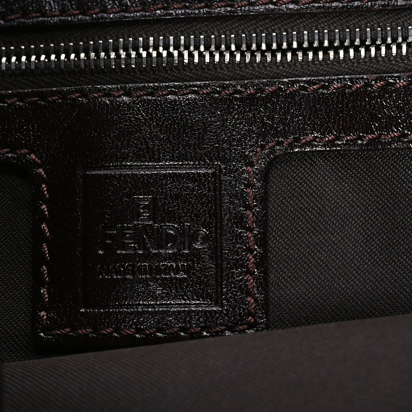 Fendi Zucca Shoulder Bag Tobacco