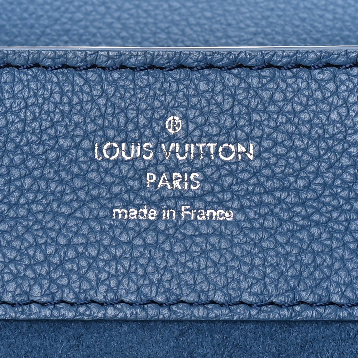 Louis Vuitton Calfskin Lockme Mini Backpack Blue Jean Creme