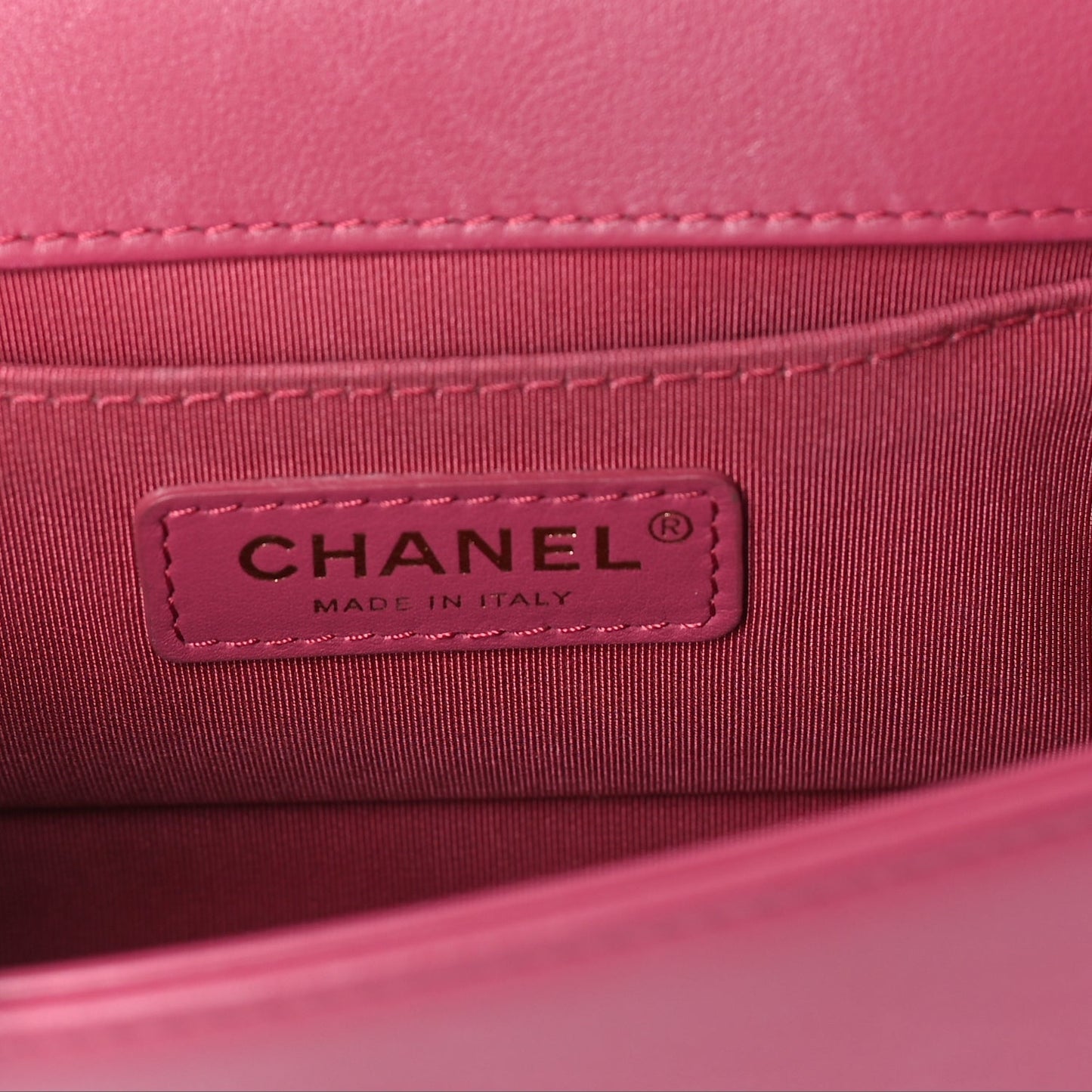 Chanel Lambskin Quilted Small Boy Flap  Dark Pink