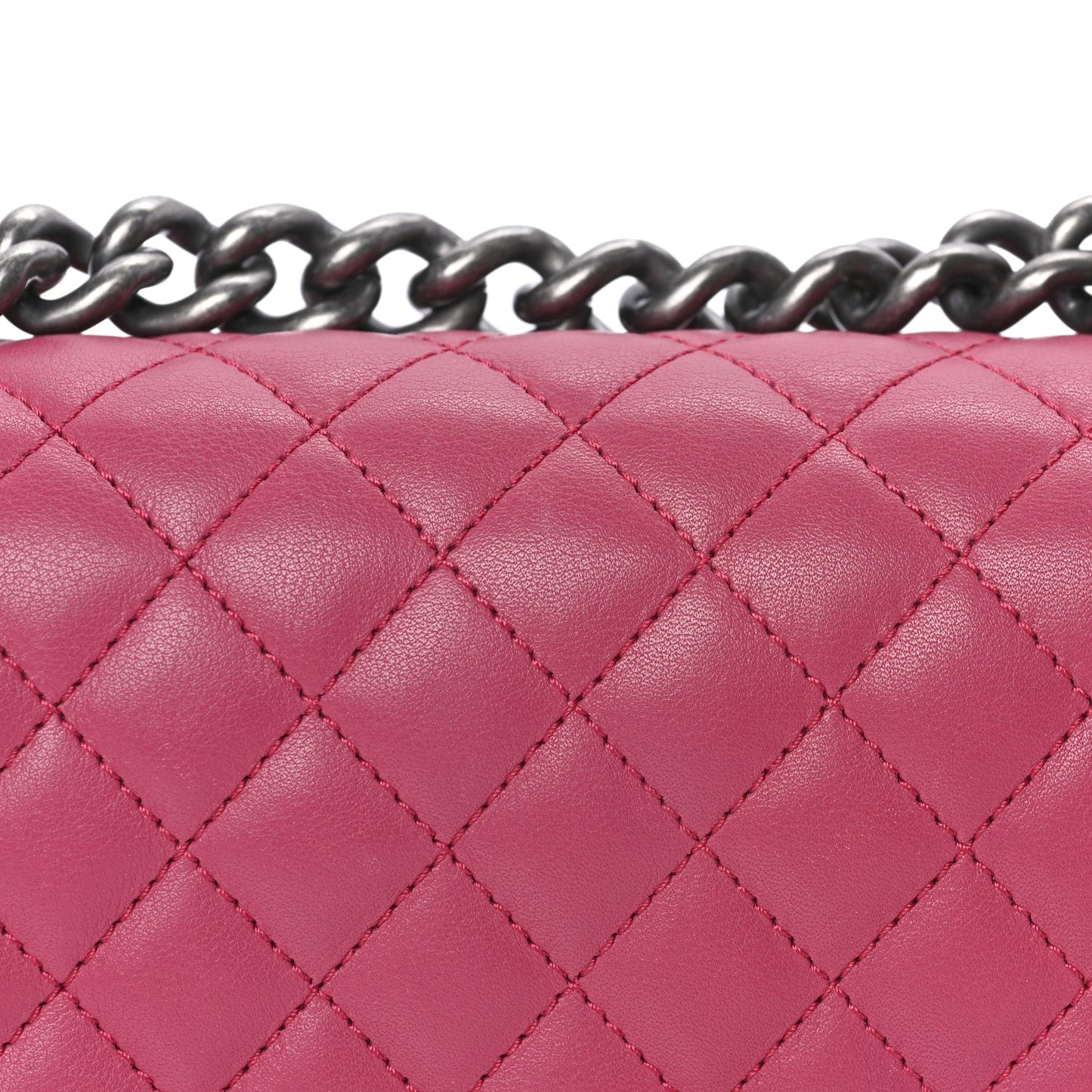Chanel Lambskin Quilted Small Boy Flap  Dark Pink