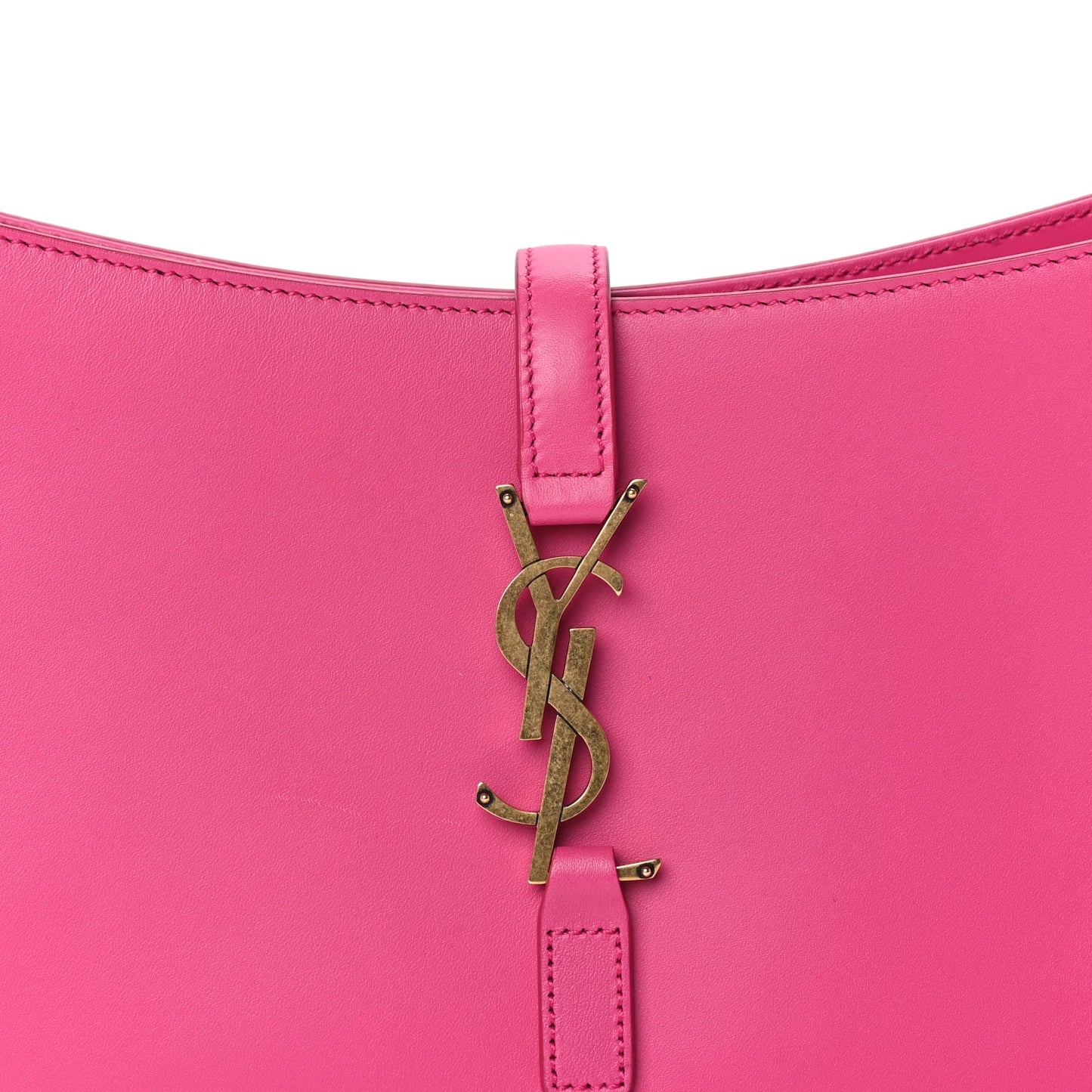Saint Laurent Smooth Calfskin Le 5 A 7 Hobo Bubblegum