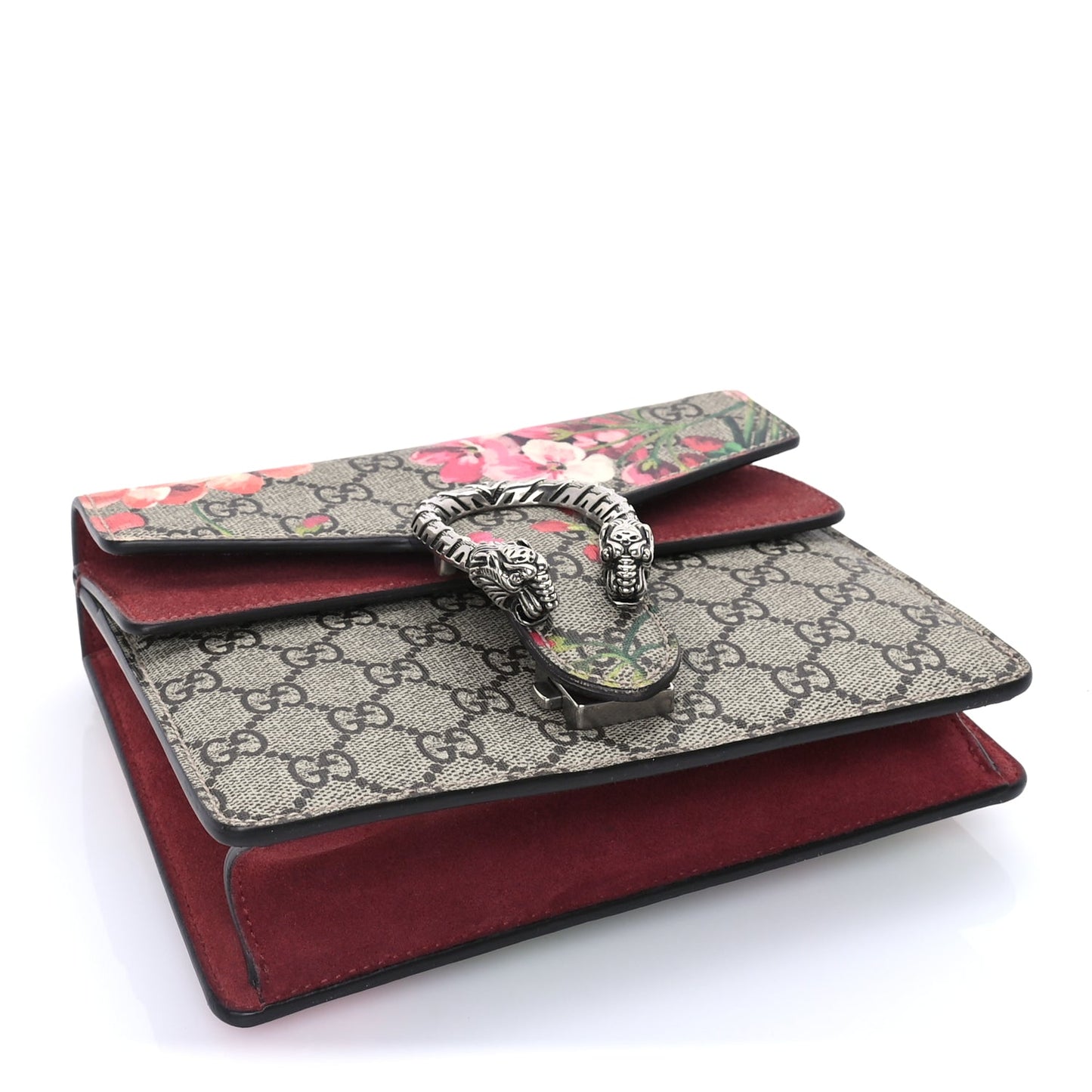 Gucci GG Supreme Monogram Blooms Mini Dionysus Shoulder Bag Beige Multicolor Dry Rose