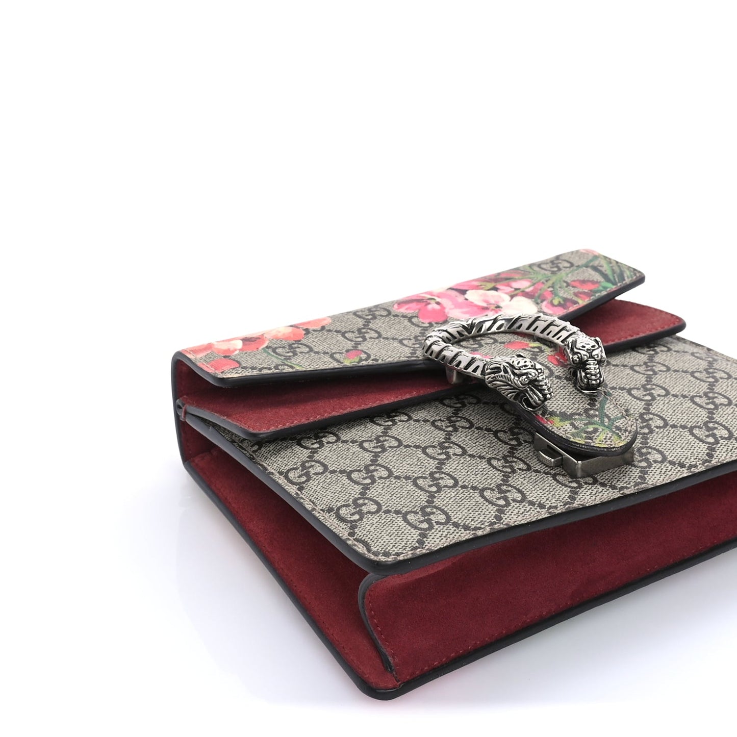 Gucci GG Supreme Monogram Blooms Mini Dionysus Shoulder Bag Beige Multicolor Dry Rose