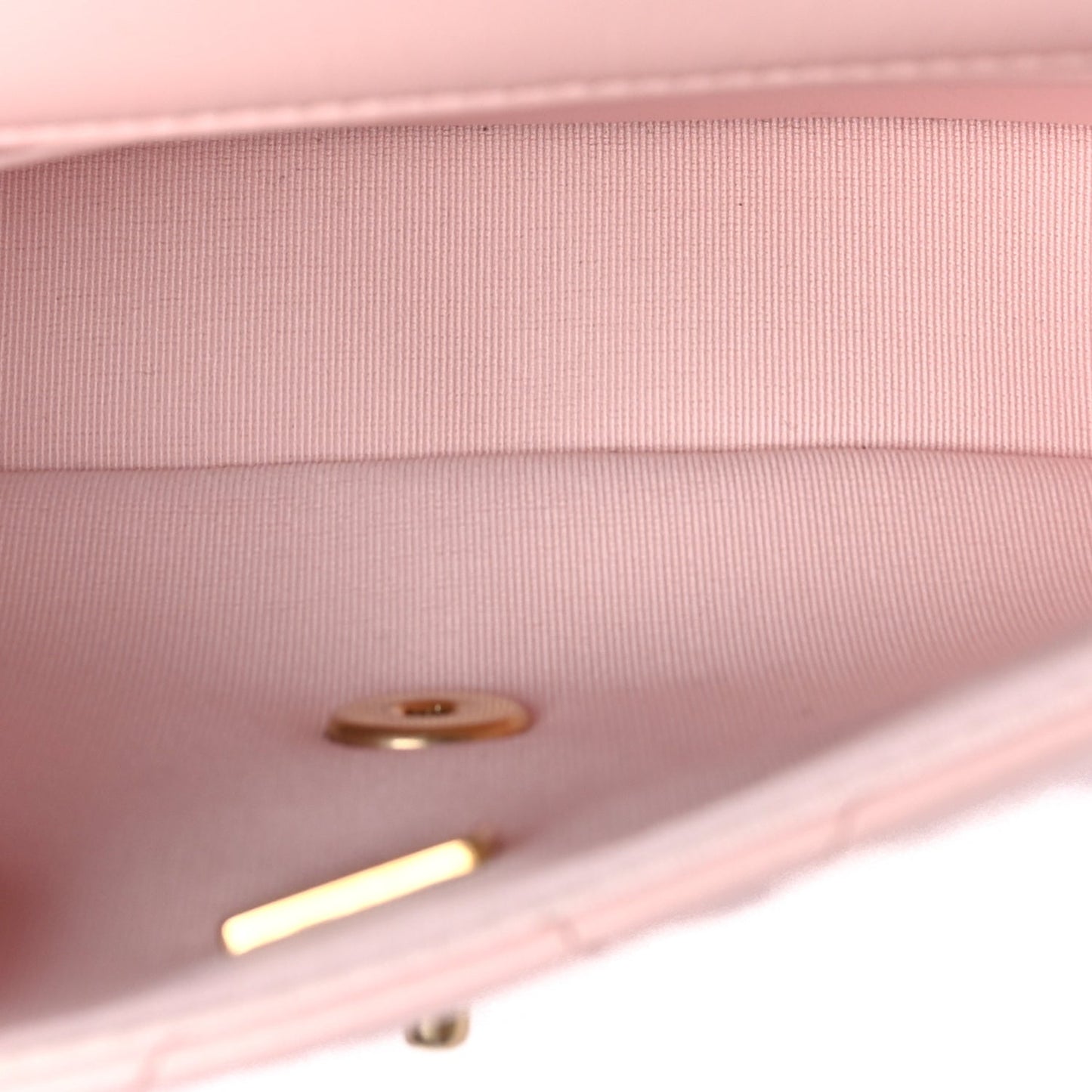 Chanel Crumpled Calfskin Quilted Braided CC Flap Light Pink