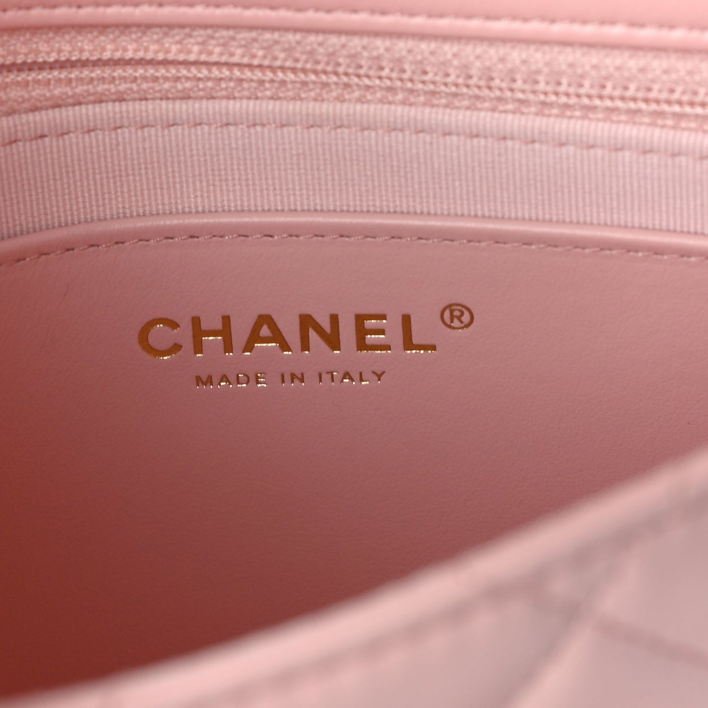 Chanel Crumpled Calfskin Quilted Braided CC Flap Light Pink