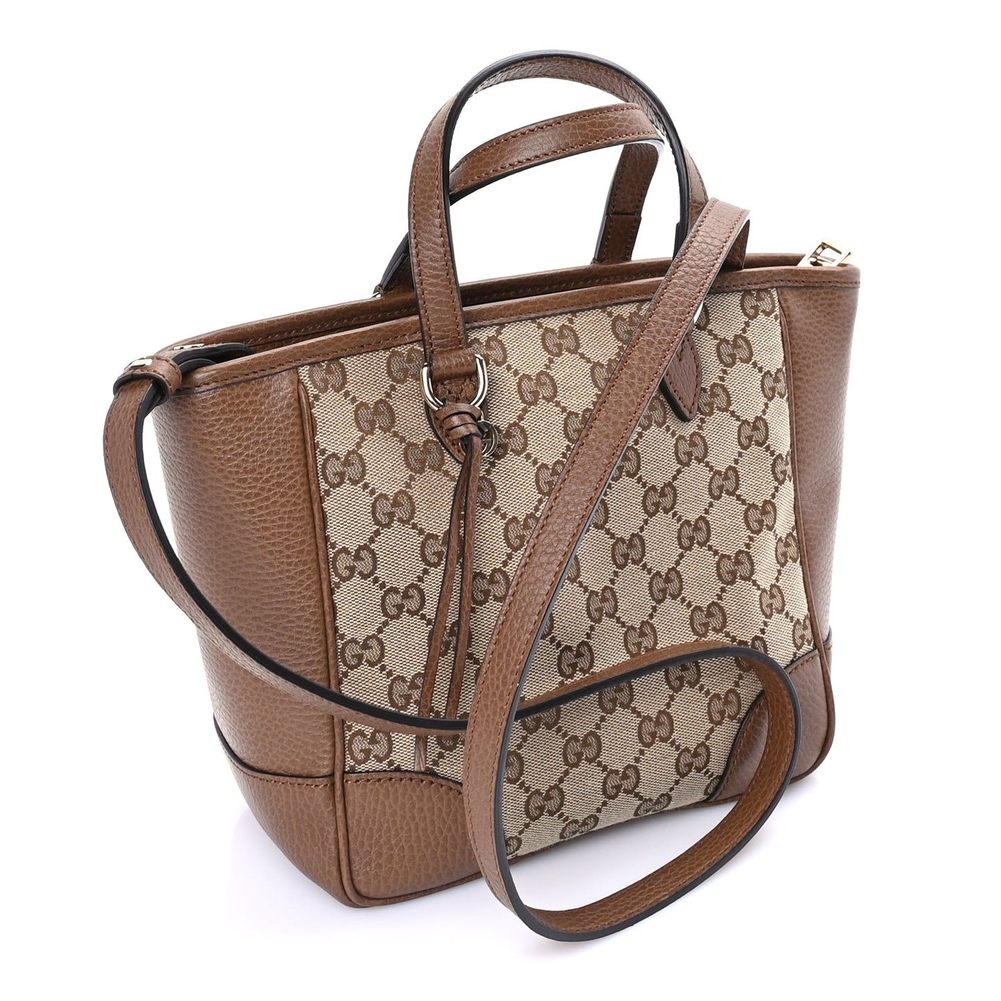 Gucci Monogram Small Bree Tote Beige Tabacco