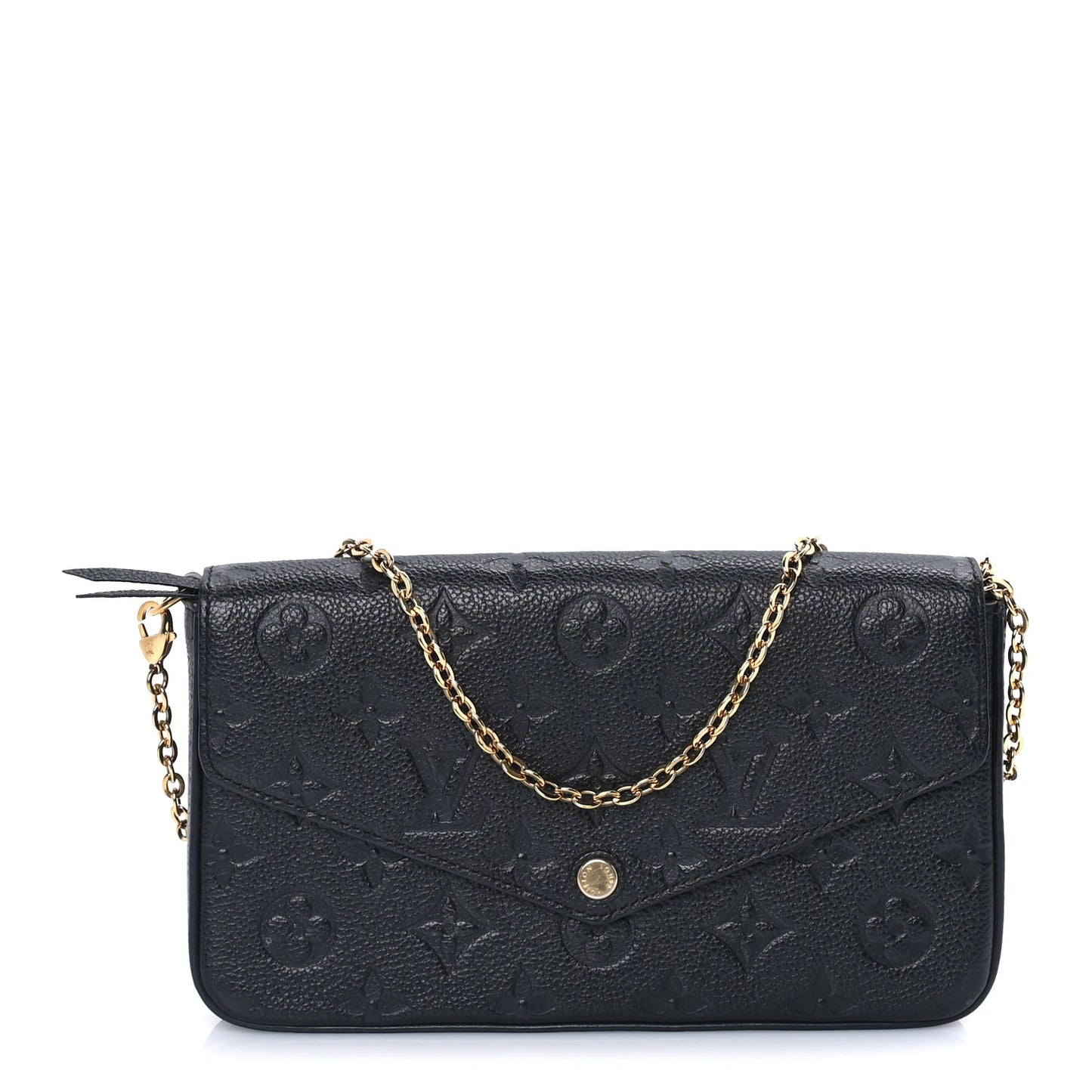 Louis Vuitton Empreinte Pochette Felicie Chain Wallet  Black