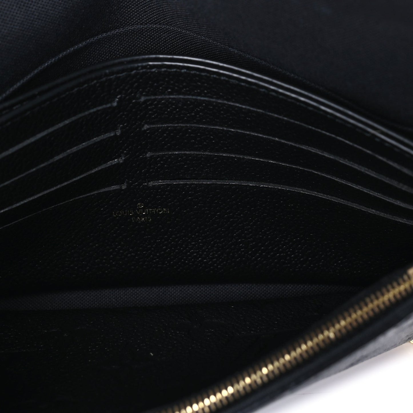 Louis Vuitton Empreinte Pochette Felicie Chain Wallet  Black