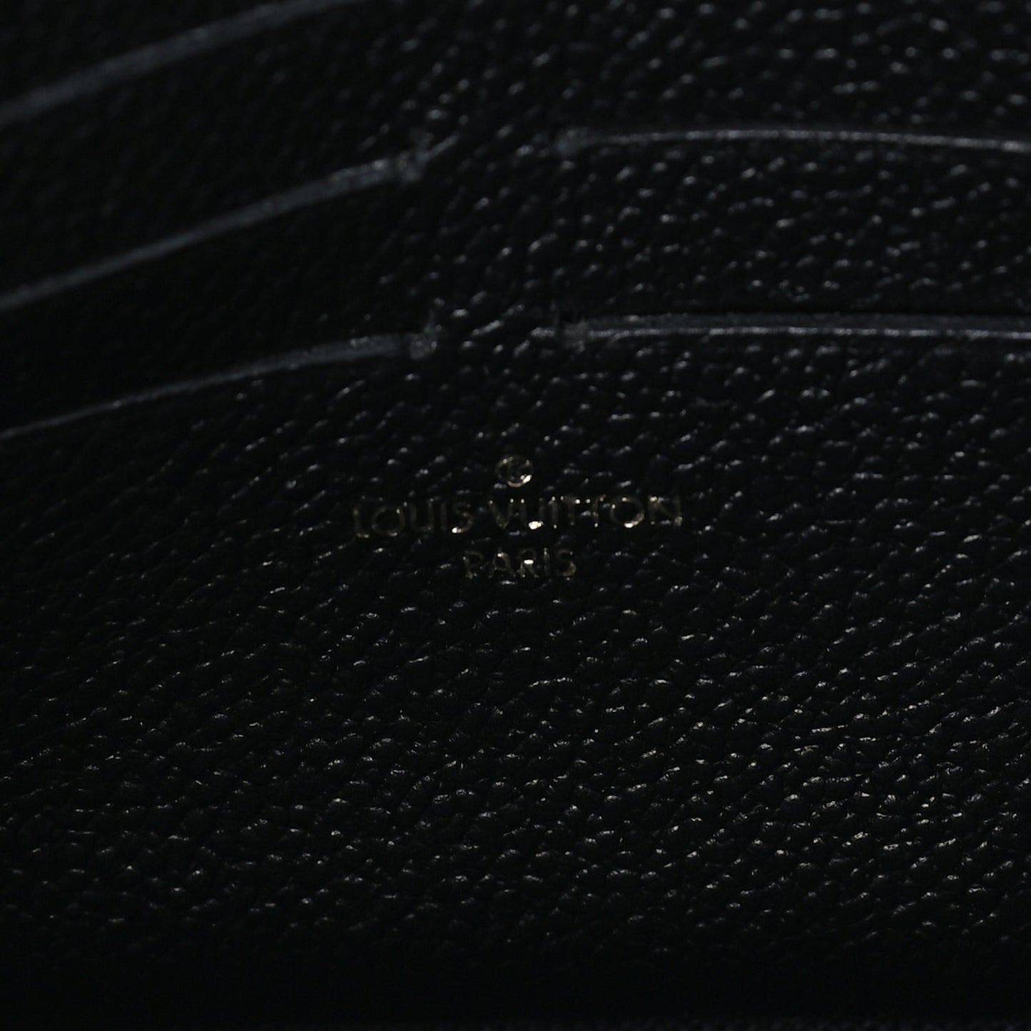 Louis Vuitton Empreinte Pochette Felicie Chain Wallet  Black