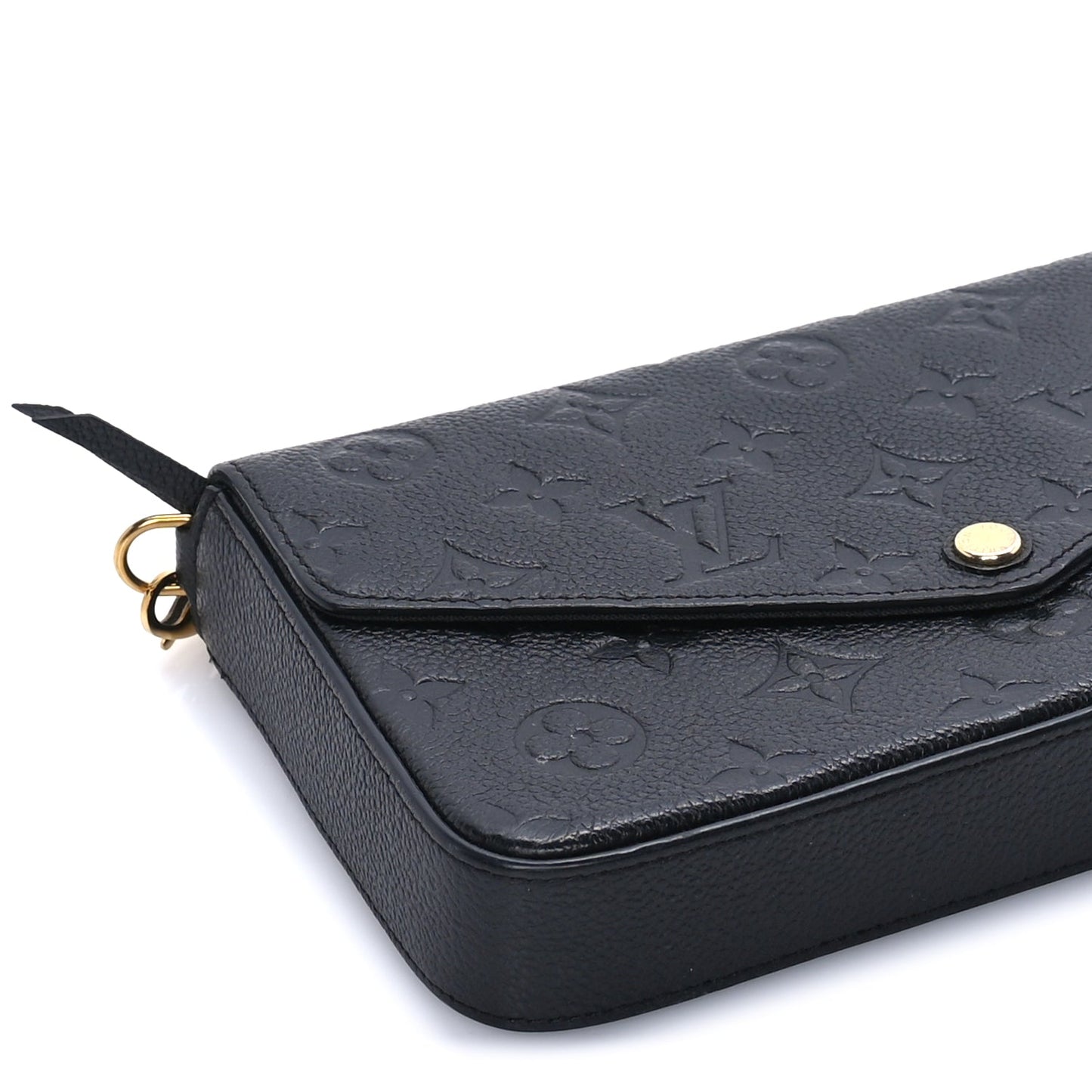 Louis Vuitton Empreinte Pochette Felicie Chain Wallet  Black