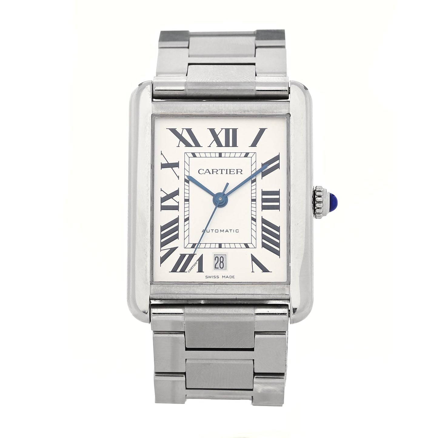 Cartier Stainless Steel 31mm Tank Solo Automatic Watch