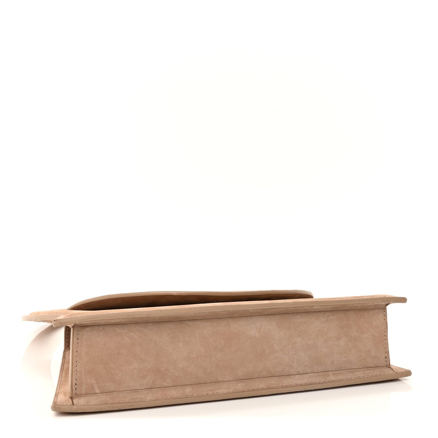 Jacquemus Nubuck Le Sac Rond Dark Beige