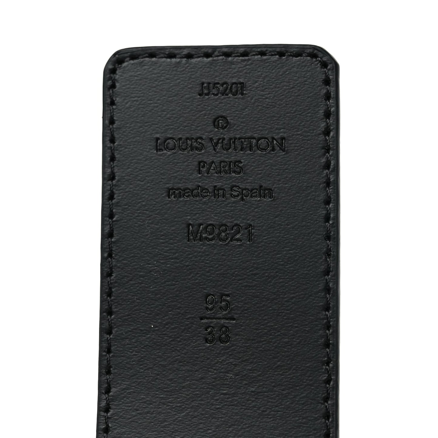 Louis Vuitton Calfskin Monogram 40mm LV Initiales Reversible Belt 95 38 Black