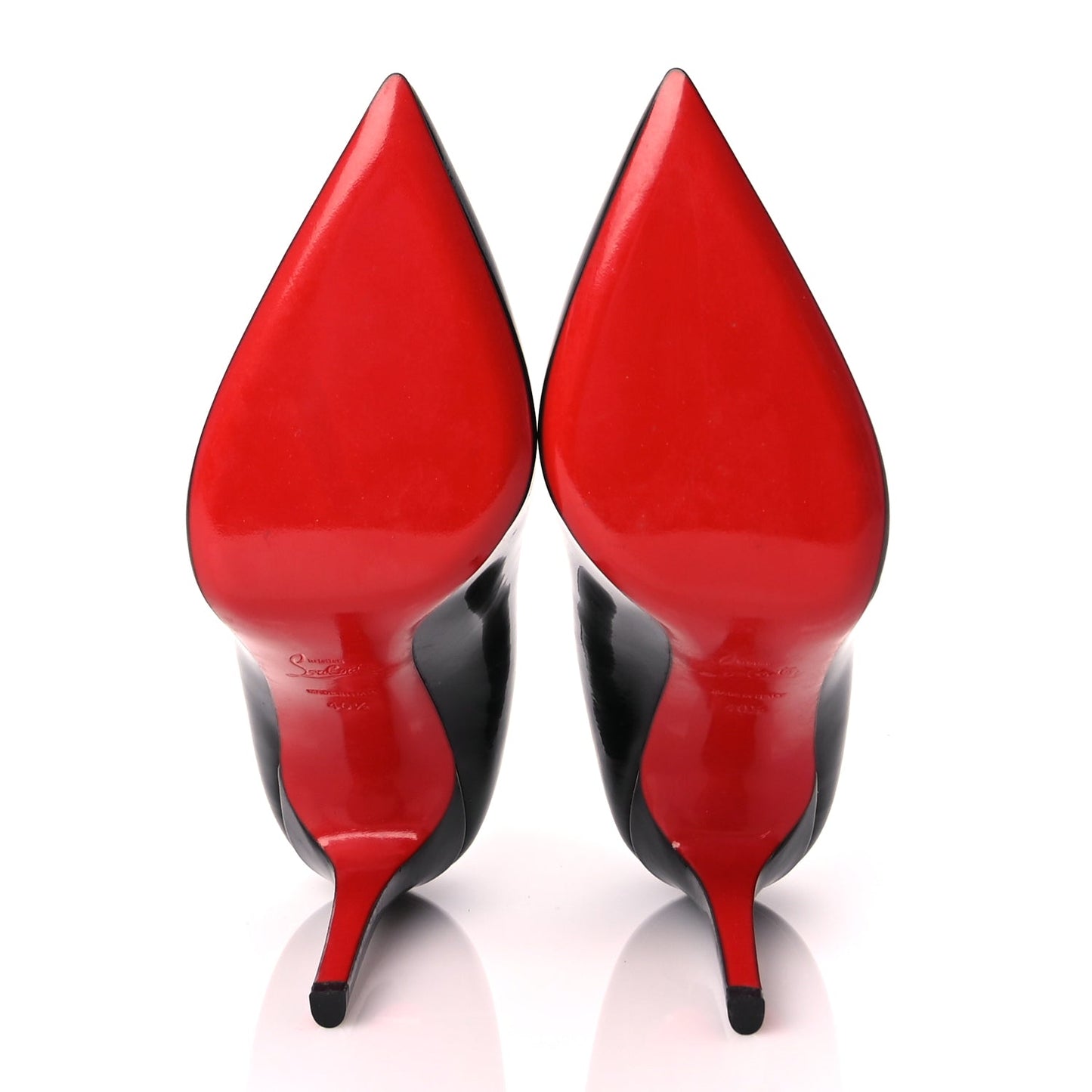 Christian Louboutin Patent Pigalle 100 Pumps 40.5 Black