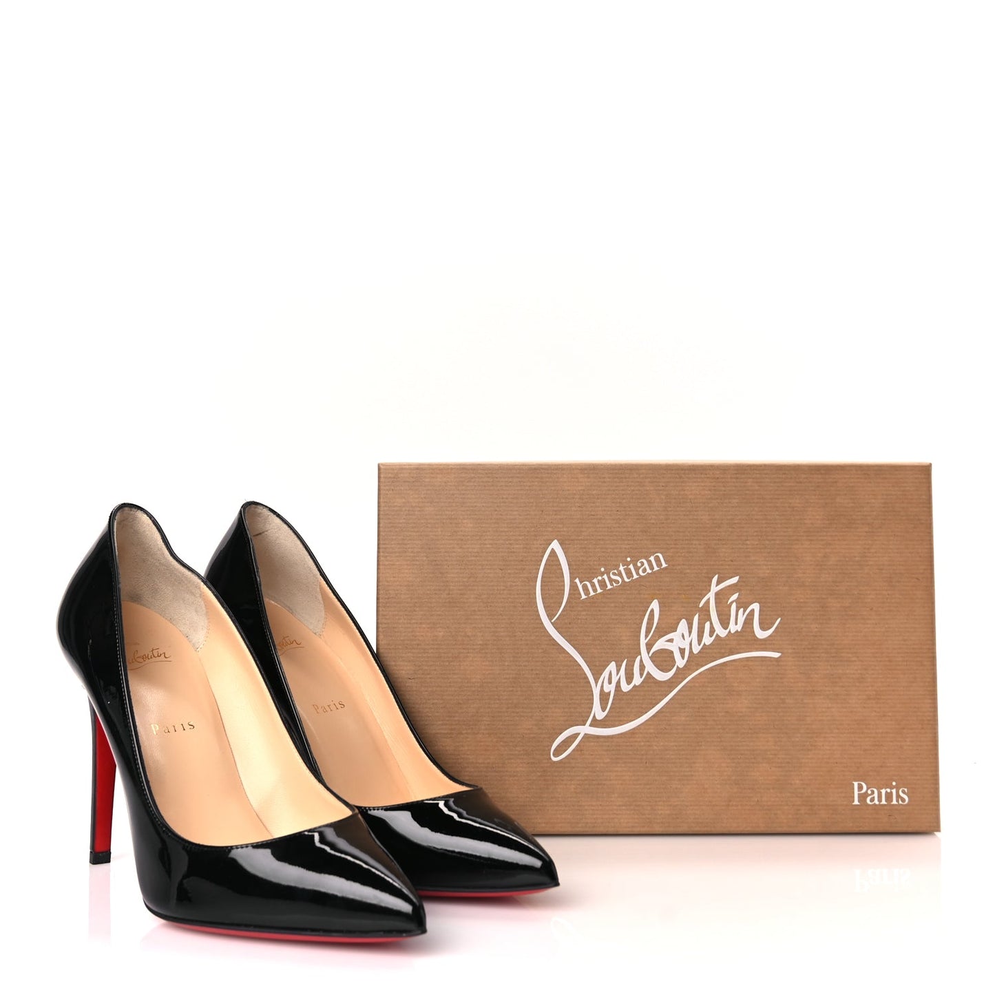 Christian Louboutin Patent Pigalle 100 Pumps 40.5 Black