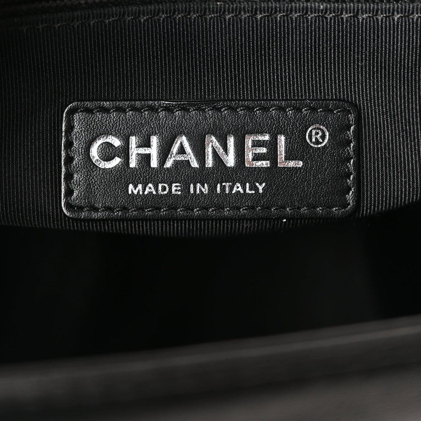 Chanel Lambskin Quilted Large Boy Flap Beige Black