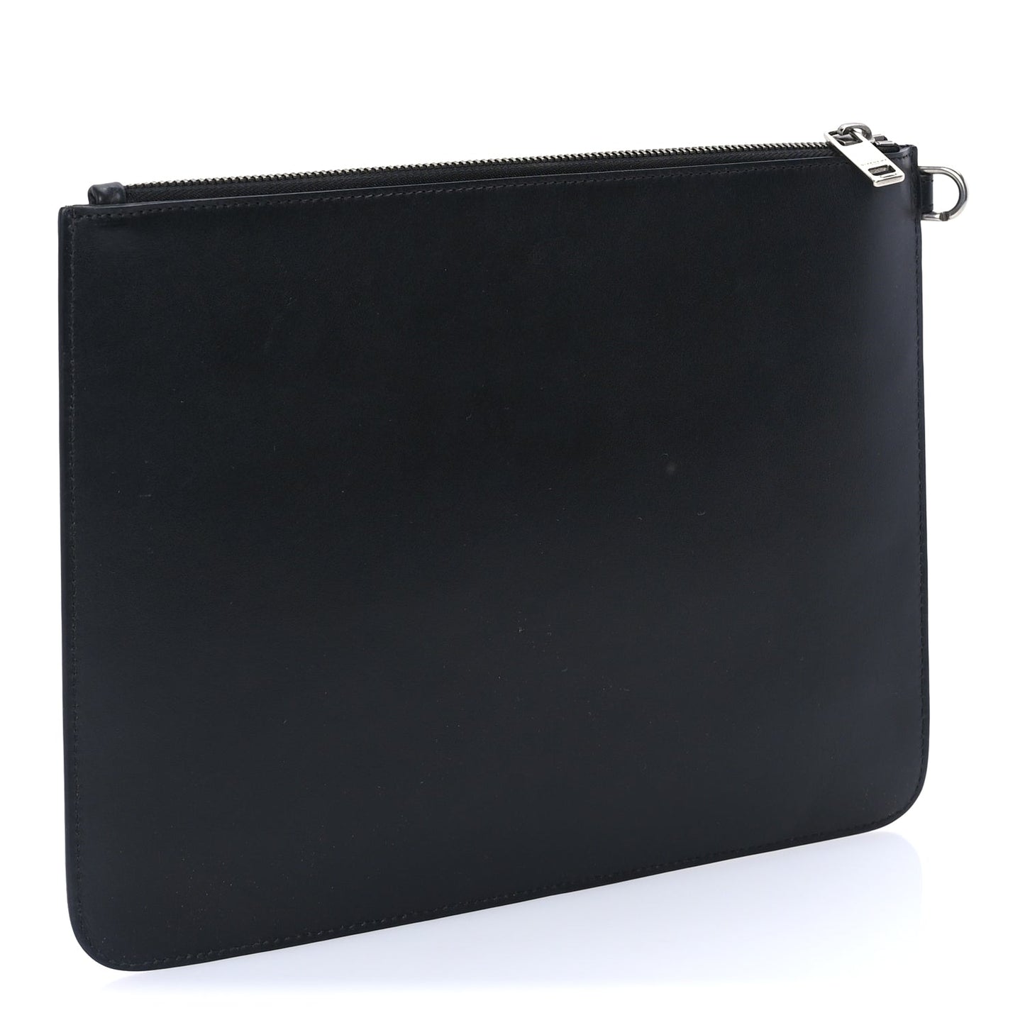 Givenchy Calfskin Paris Print Medium Cosmetic Pouch  Black
