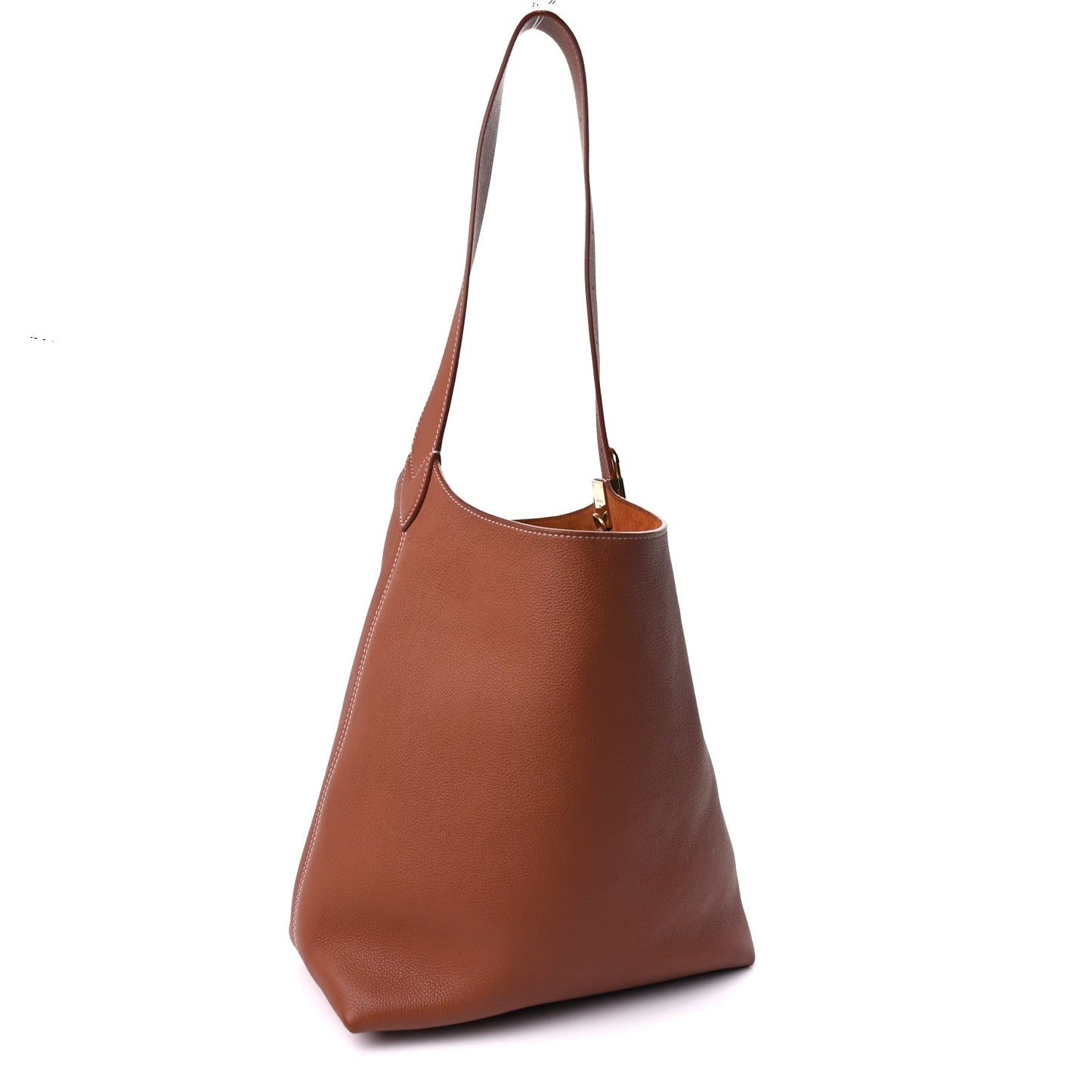 Louis Vuitton Grained Calfskin Low Key Hobo MM Cognac