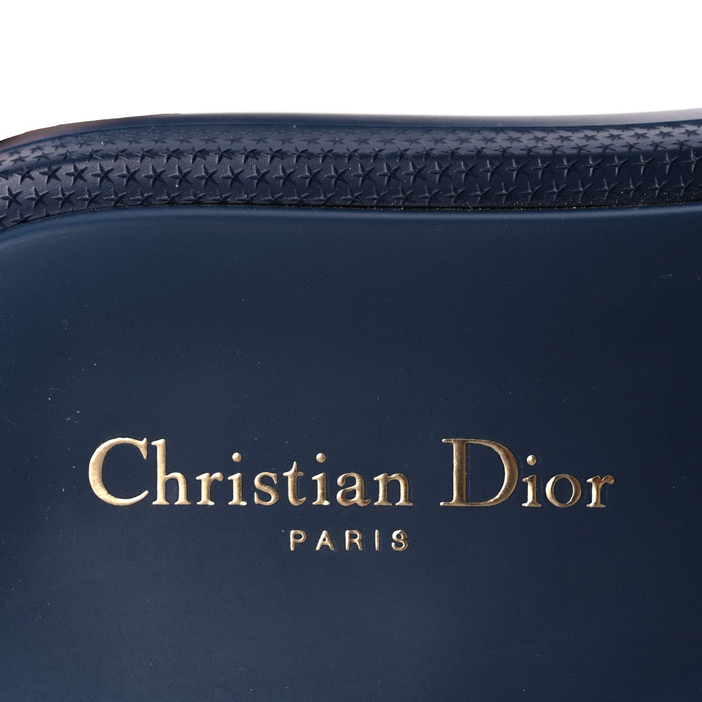 Christian Dior Calfskin Cannage Dioriviera Dio(r)evolution Slide Sandals 41 Blue