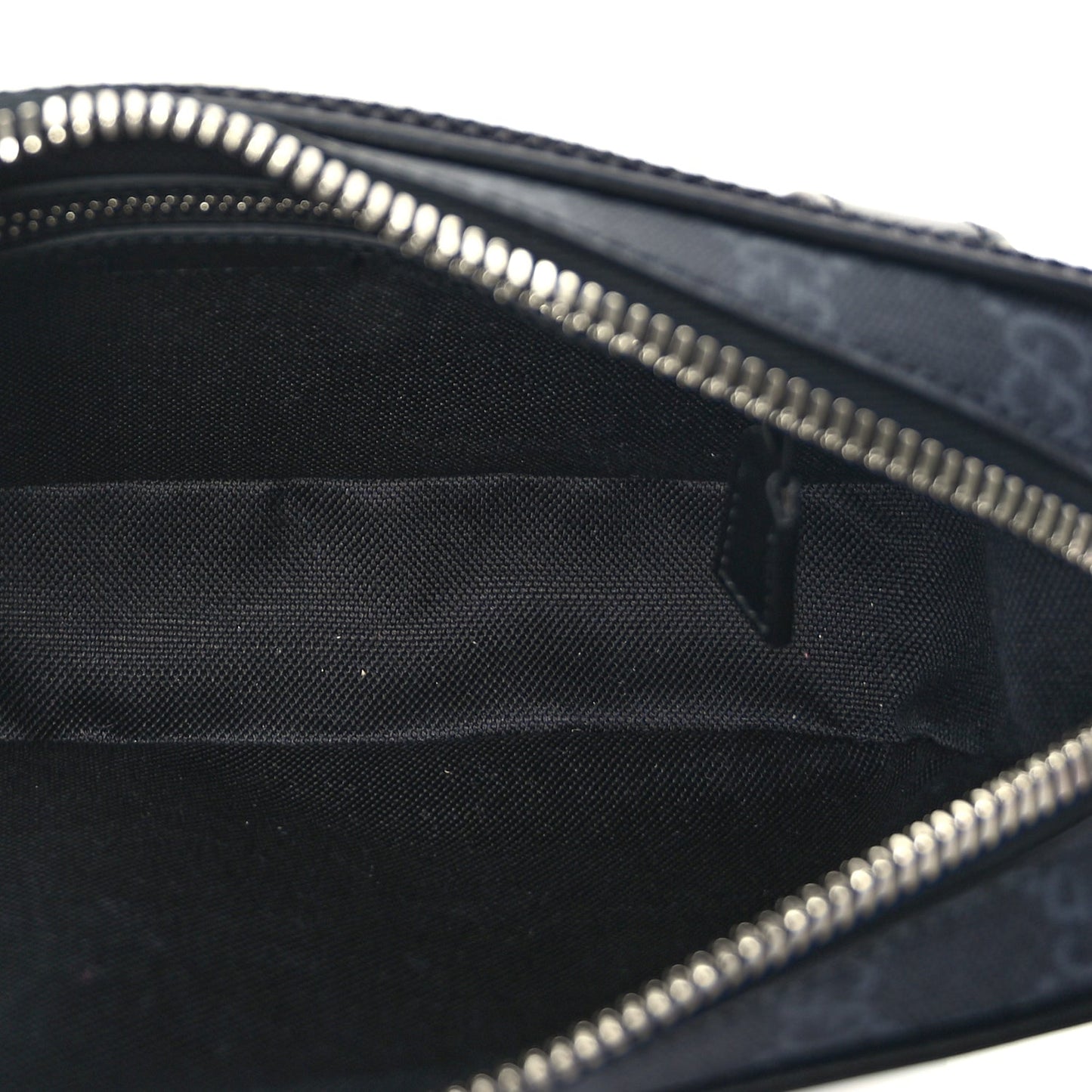 Gucci Soft GG Supreme Monogram Web Belt Bag Black Grey