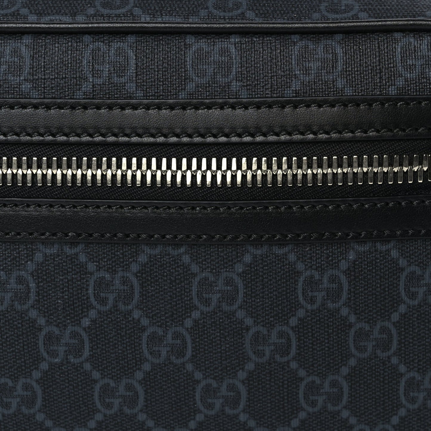 Gucci Soft GG Supreme Monogram Web Belt Bag Black Grey