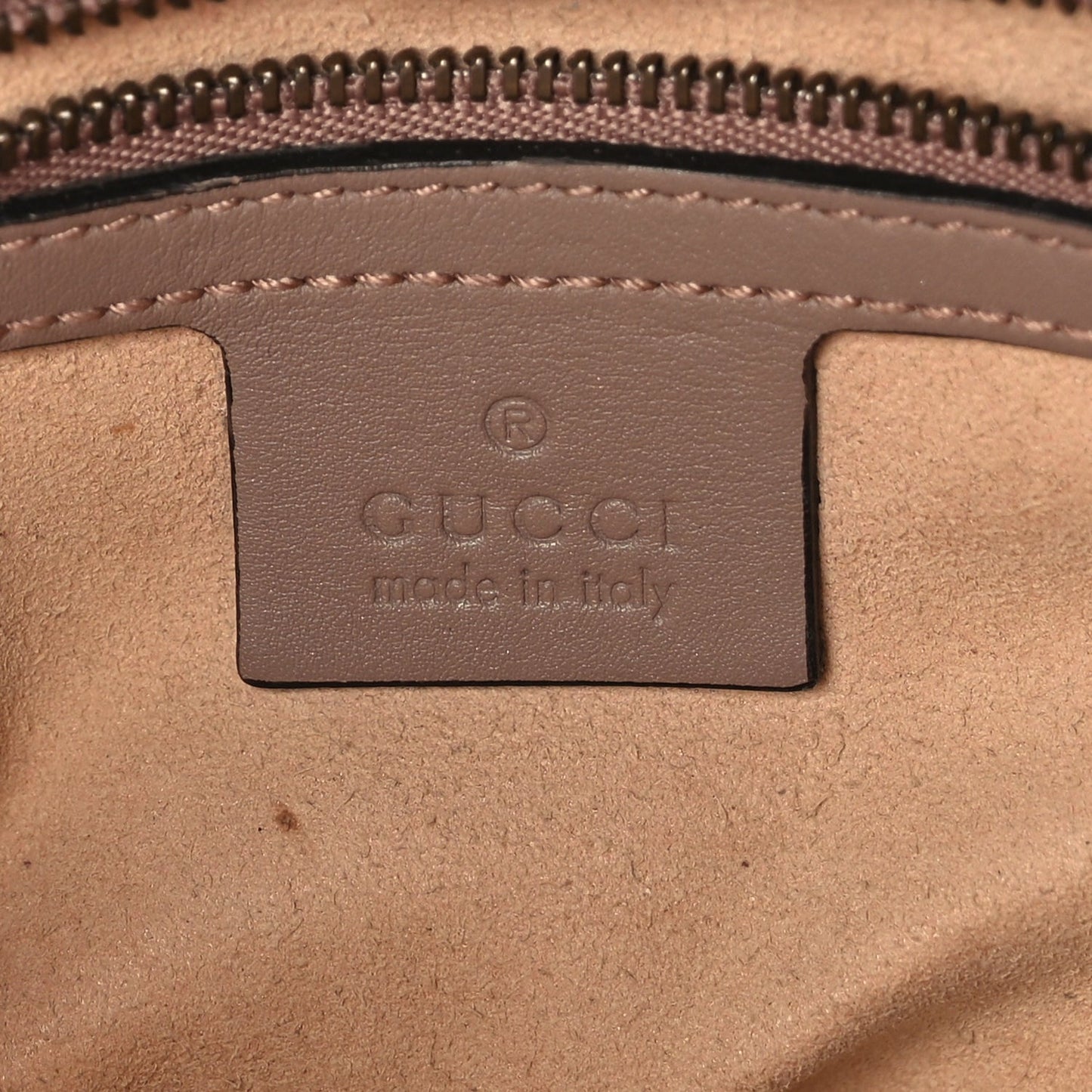 Gucci Calfskin Matelasse Medium GG Marmont Chain Shoulder Bag  Porcelain Rose