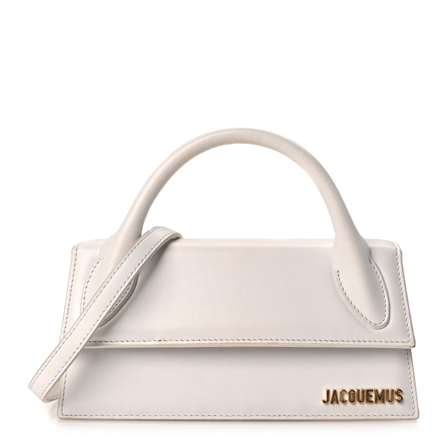 Jacquemus Smooth Calfskin Le Chiquito Long White