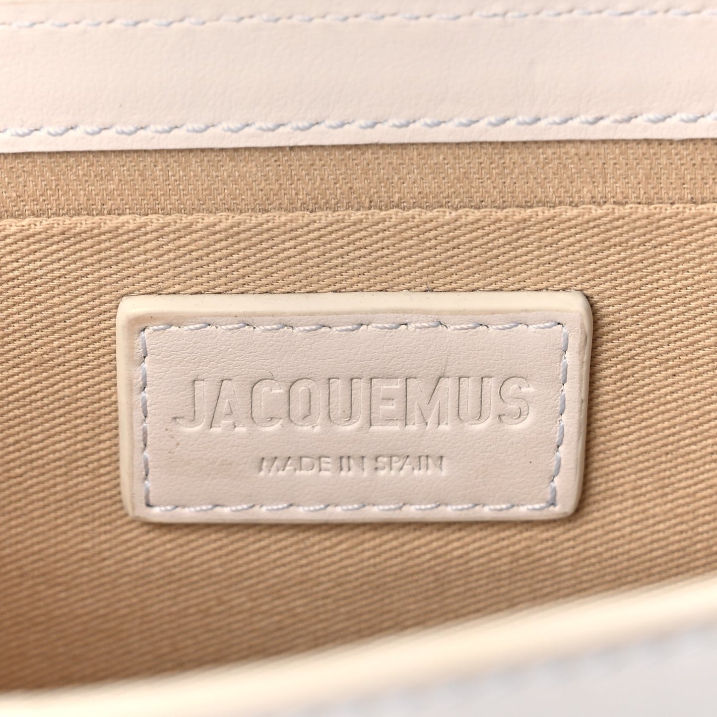 Jacquemus Smooth Calfskin Le Chiquito Long White