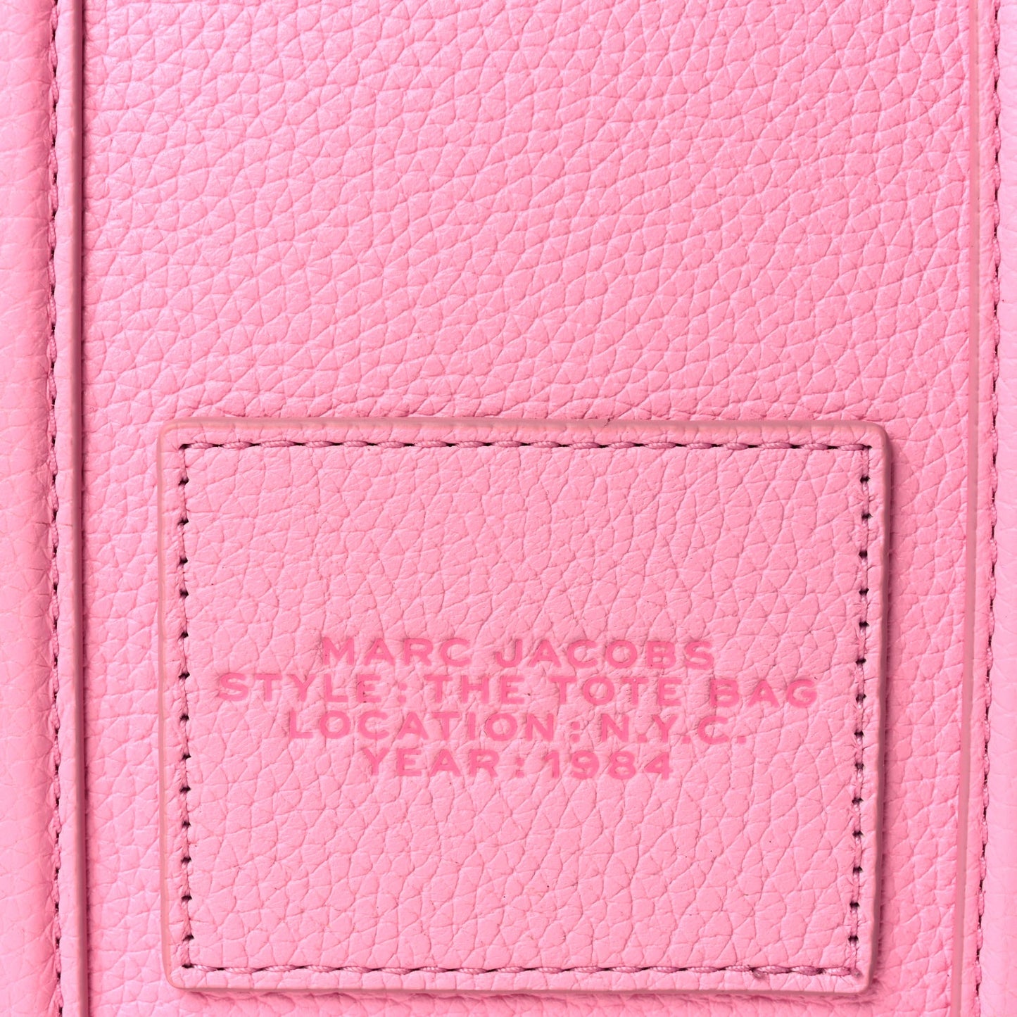 Marc Jacobs Grained Calfskin Small The Tote Bag Fluro Candy