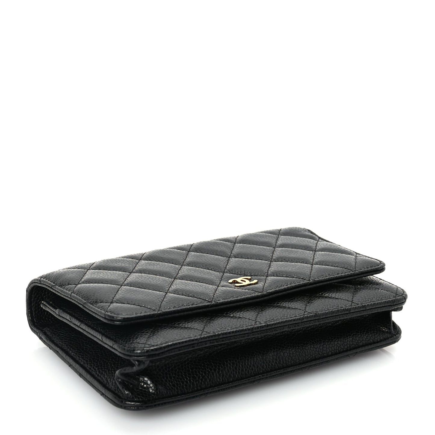 Chanel Caviar Quilted Wallet On Chain WOC Black
