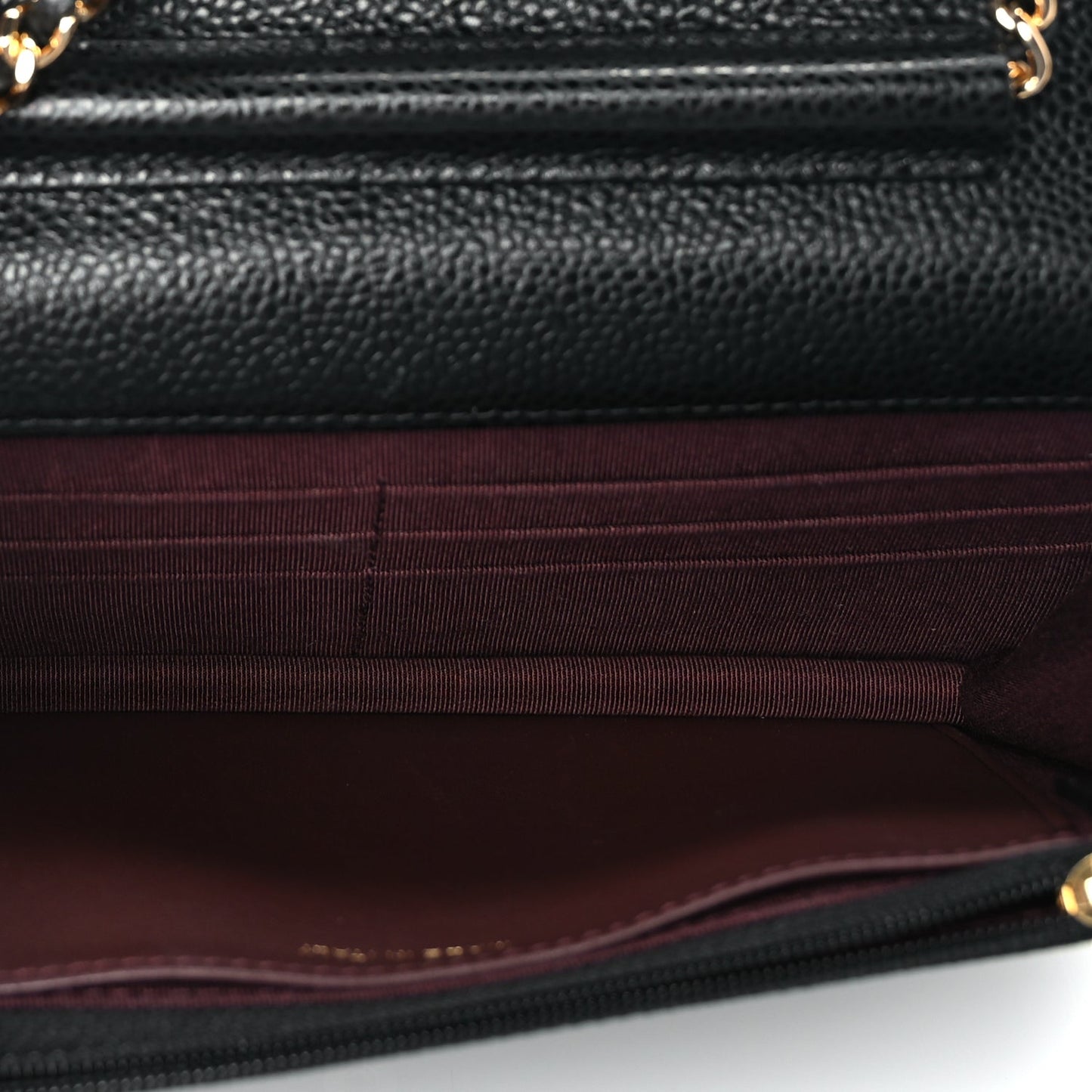 Chanel Caviar Quilted Wallet On Chain WOC Black