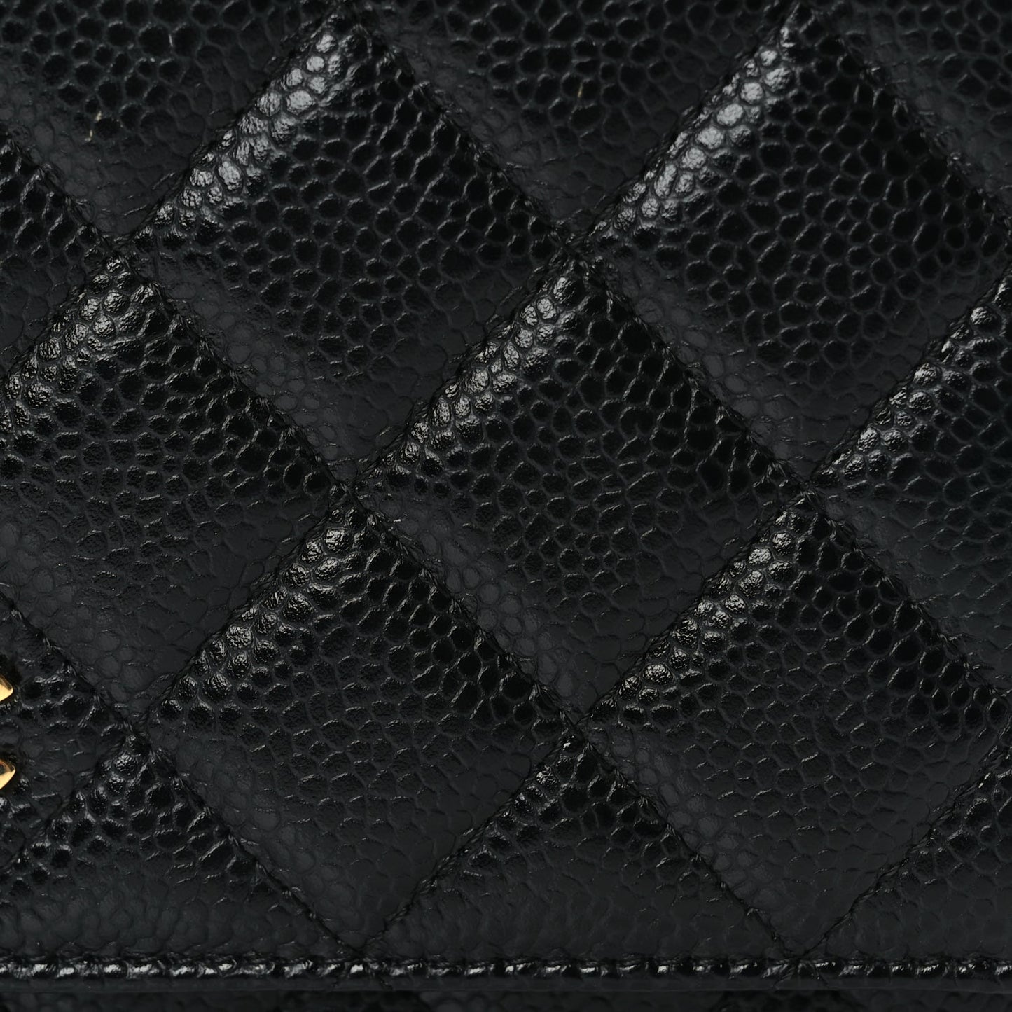 Chanel Caviar Quilted Wallet On Chain WOC Black