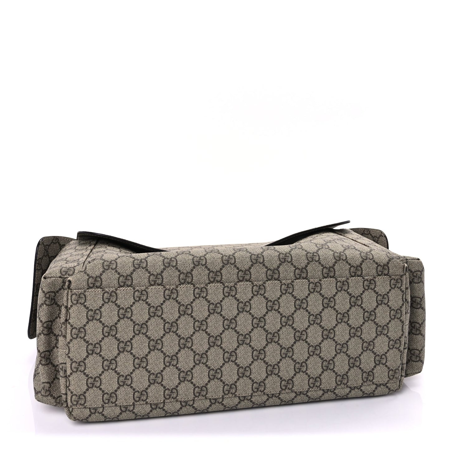 Gucci GG Plus Monogram Messenger Diaper Bag  Dark Brown