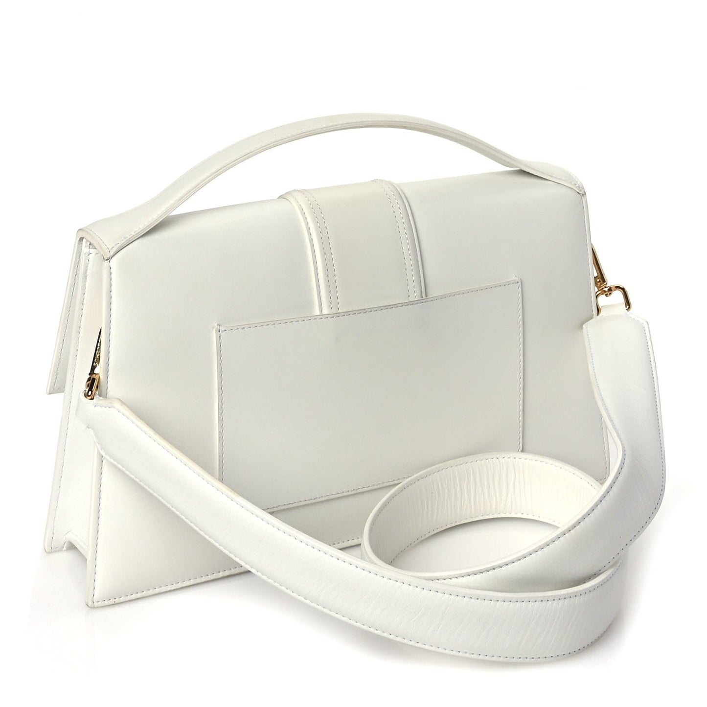 Jacquemus Smooth Calfskin Le Bambinou White