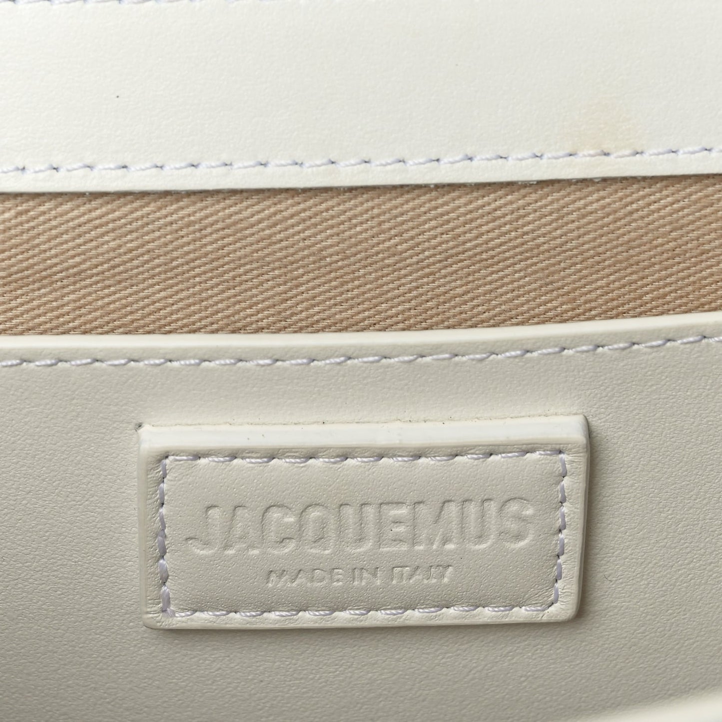 Jacquemus Smooth Calfskin Le Bambinou White
