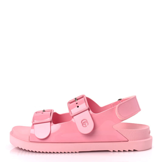 Gucci GUCCI Rubber Mini Double G Womens Isla Dad Sandals 40 Wild Rose