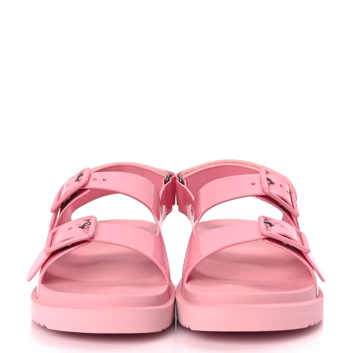 Gucci GUCCI Rubber Mini Double G Womens Isla Dad Sandals 40 Wild Rose