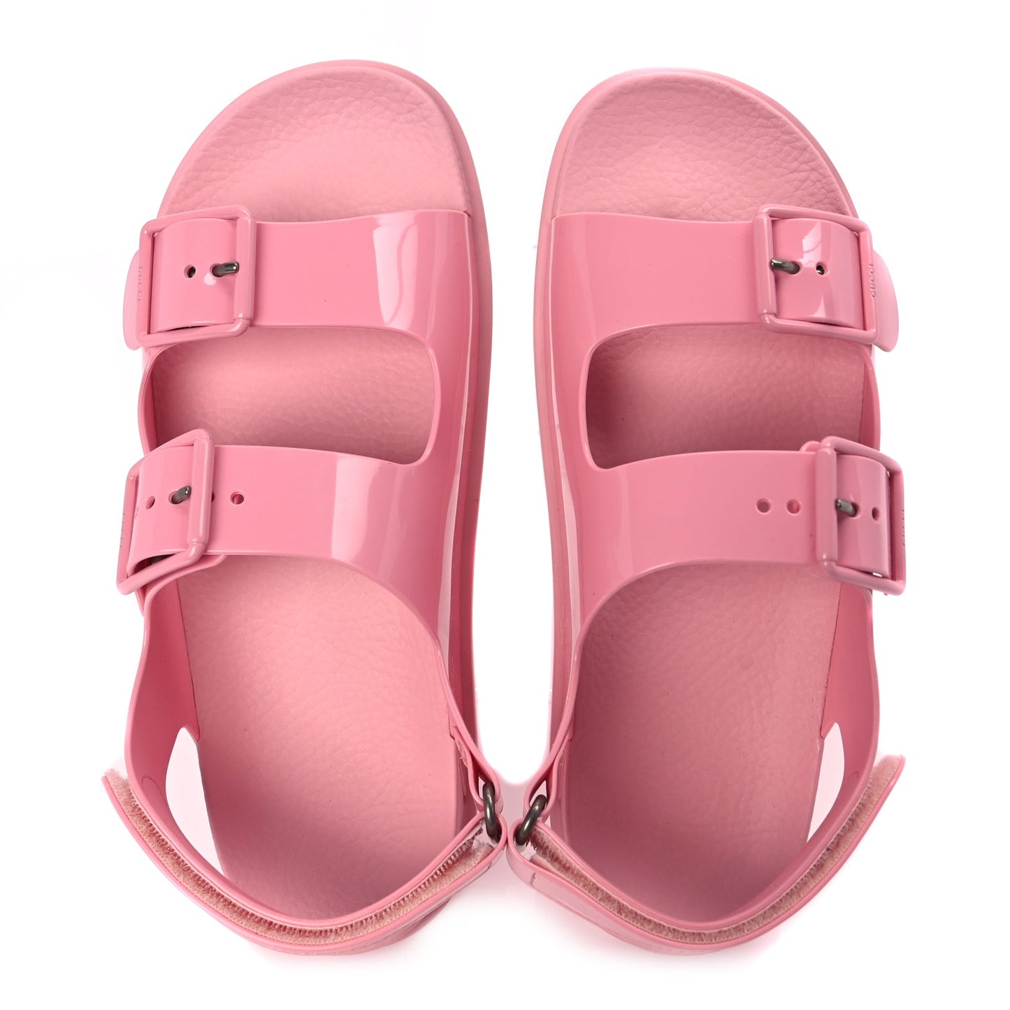 Gucci GUCCI Rubber Mini Double G Womens Isla Dad Sandals 40 Wild Rose