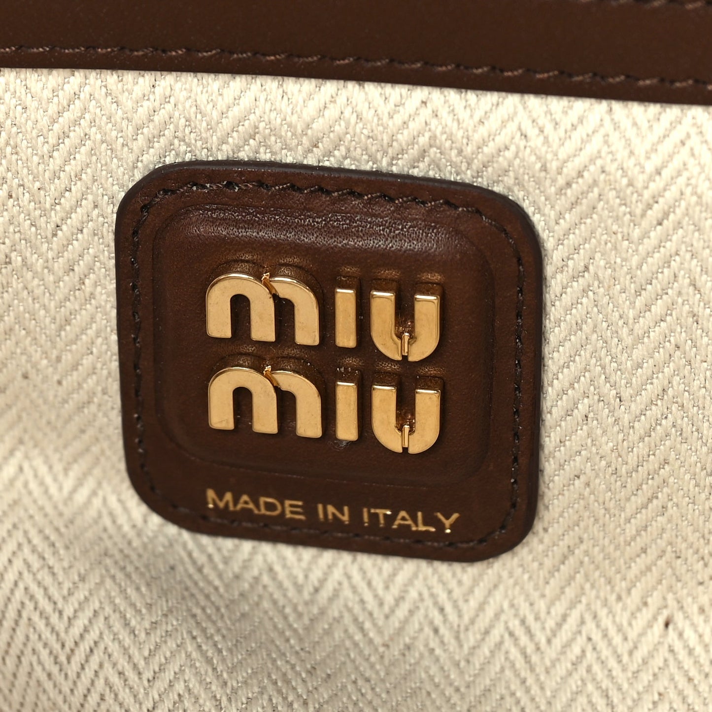 Miu Miu Camoscio Beau Top Handle Bag Cocoa Brown