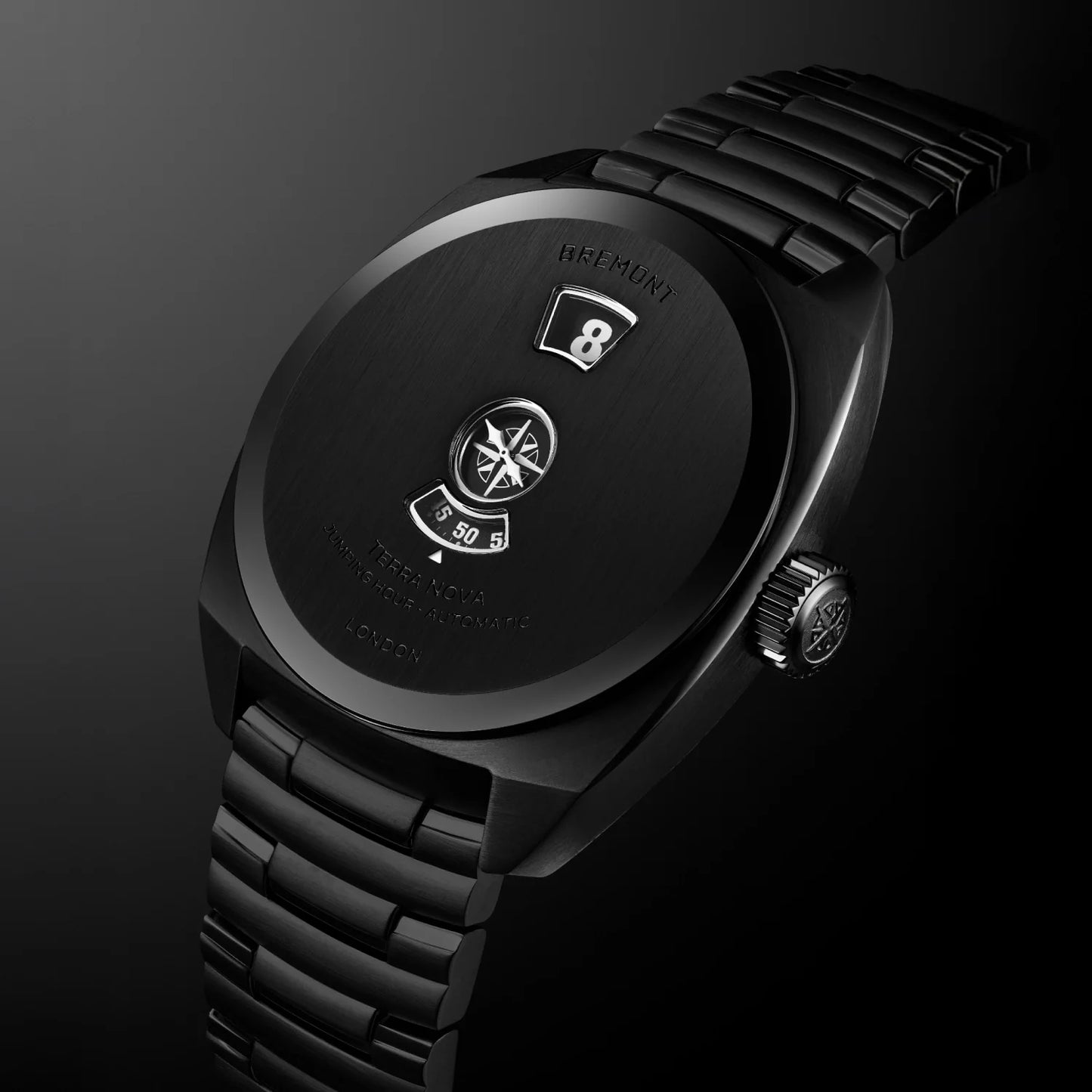 Terra Nova 38 Jumping Hour, Stealth Black