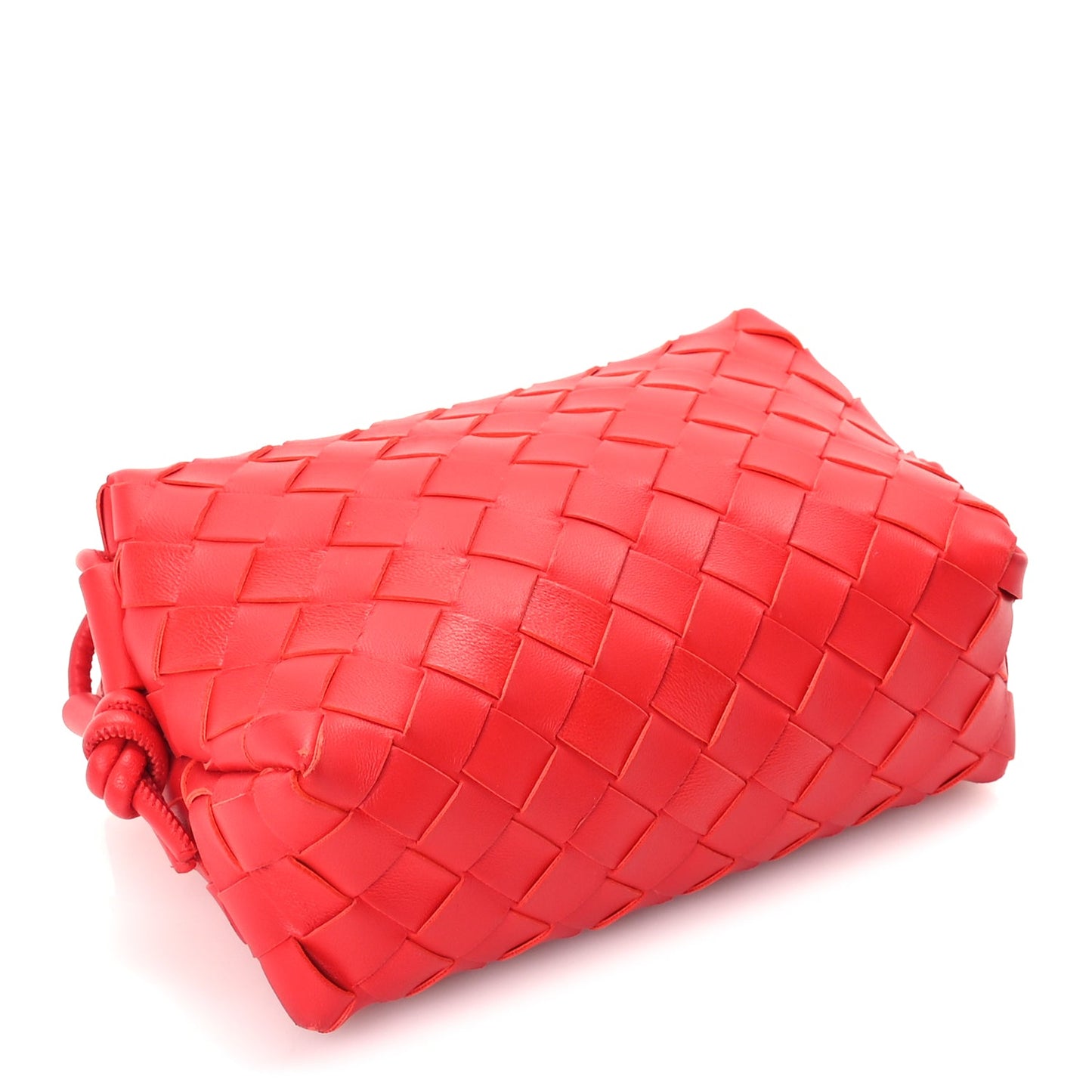 Bottega Veneta Nappa Intrecciato Mini Loop Camera Bag  Redstone
