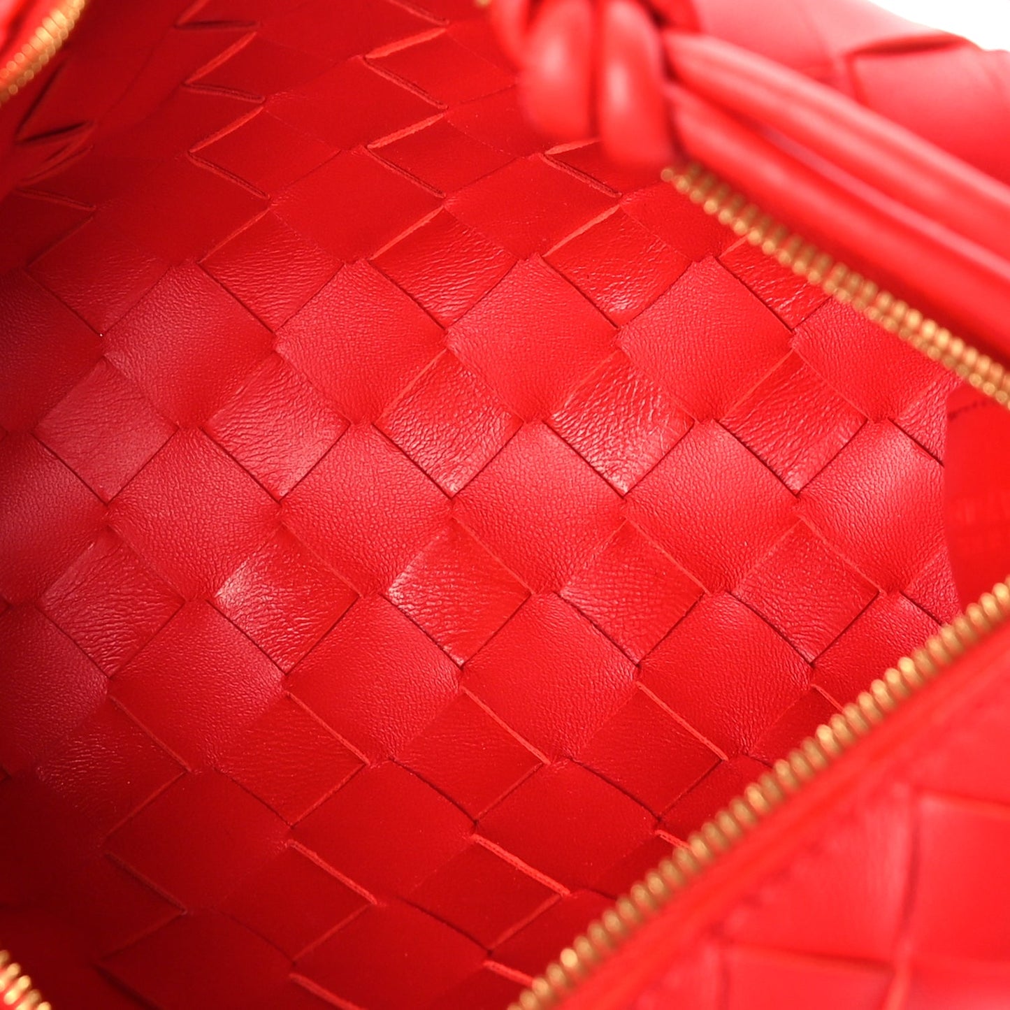 Bottega Veneta Nappa Intrecciato Mini Loop Camera Bag  Redstone