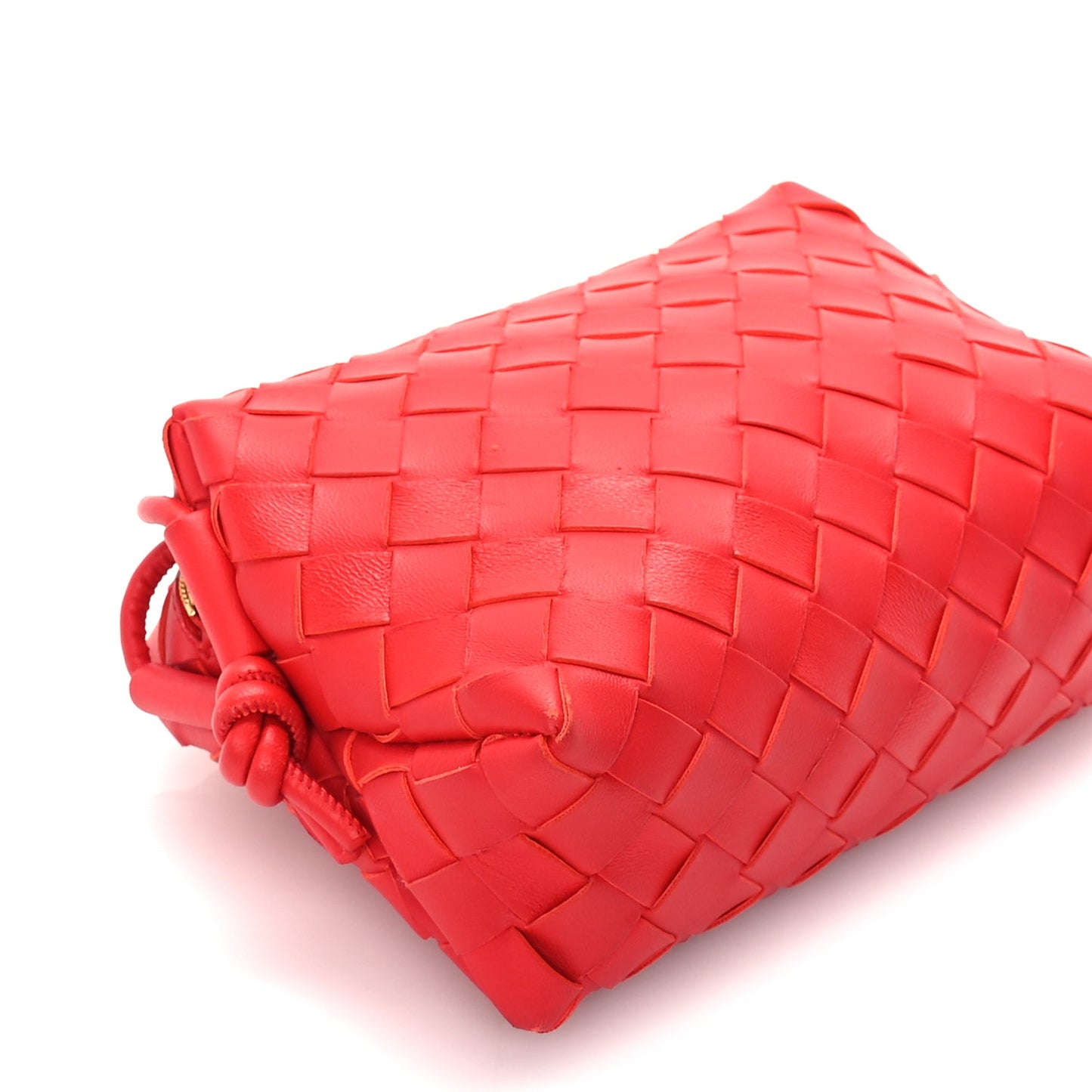 Bottega Veneta Nappa Intrecciato Mini Loop Camera Bag  Redstone