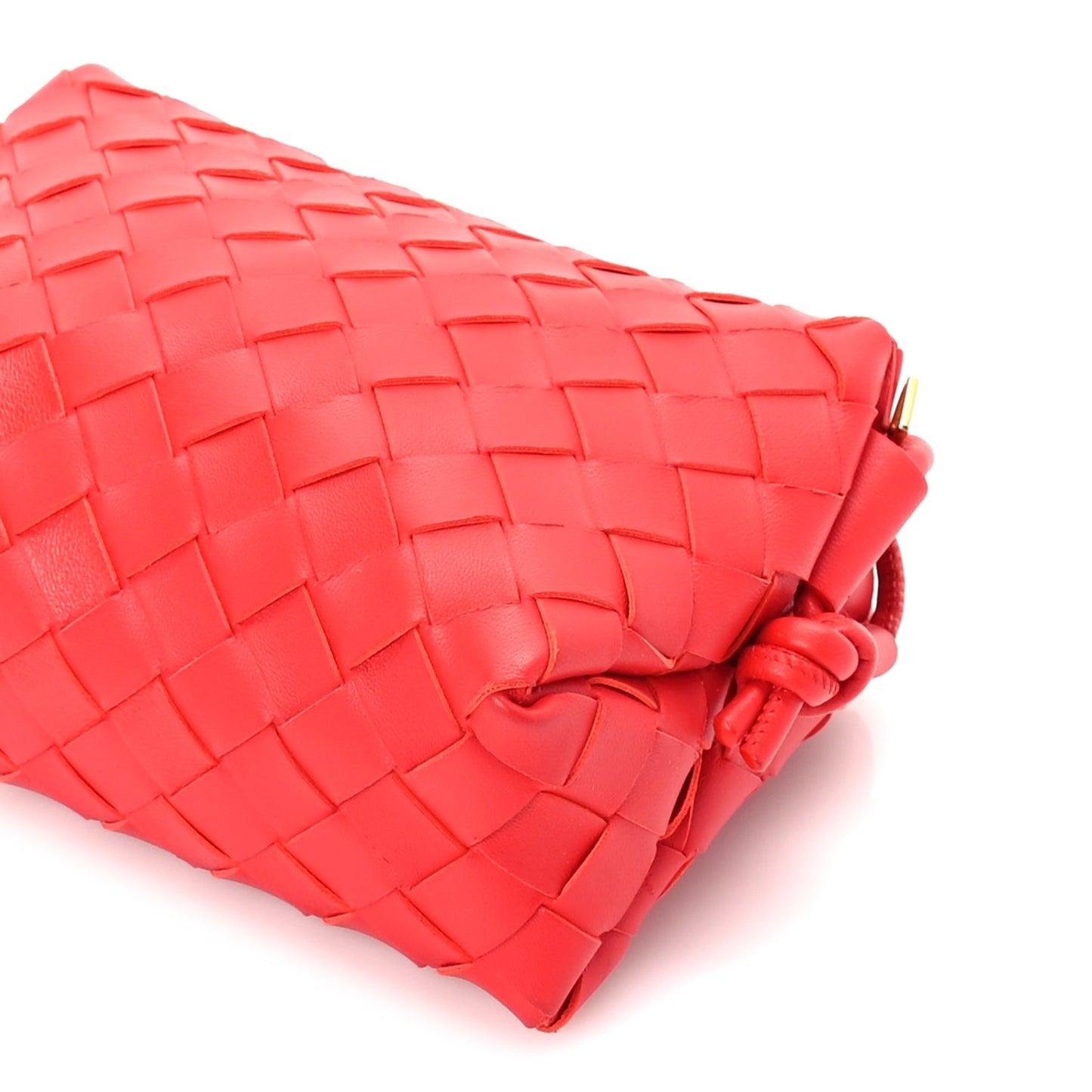 Bottega Veneta Nappa Intrecciato Mini Loop Camera Bag  Redstone