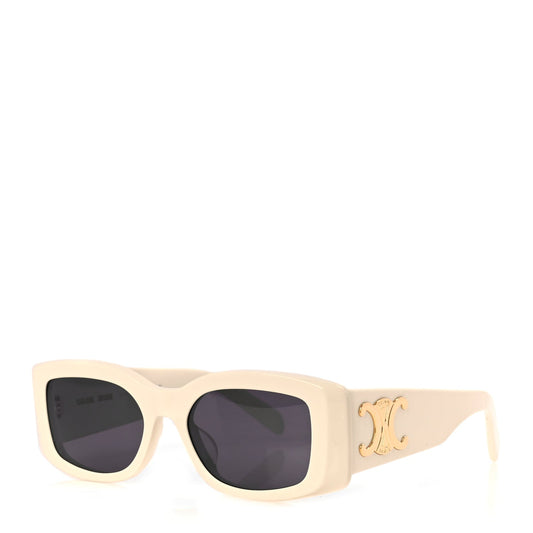 Celine Acetate Triomphe XL 01 Sunglasses CL40282U White