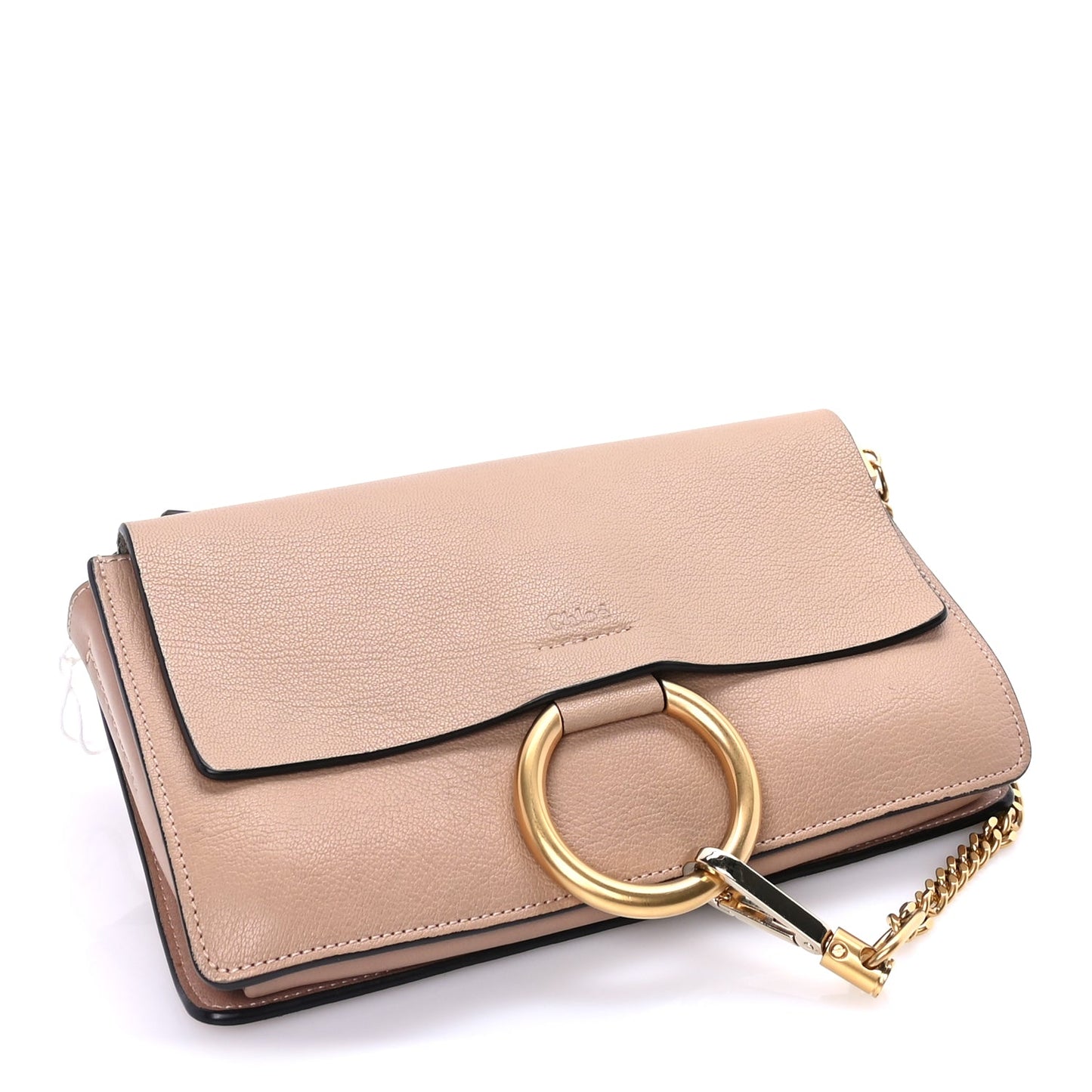 Chloe Goatskin Small Faye Shoulder Bag  Biscotti Beige