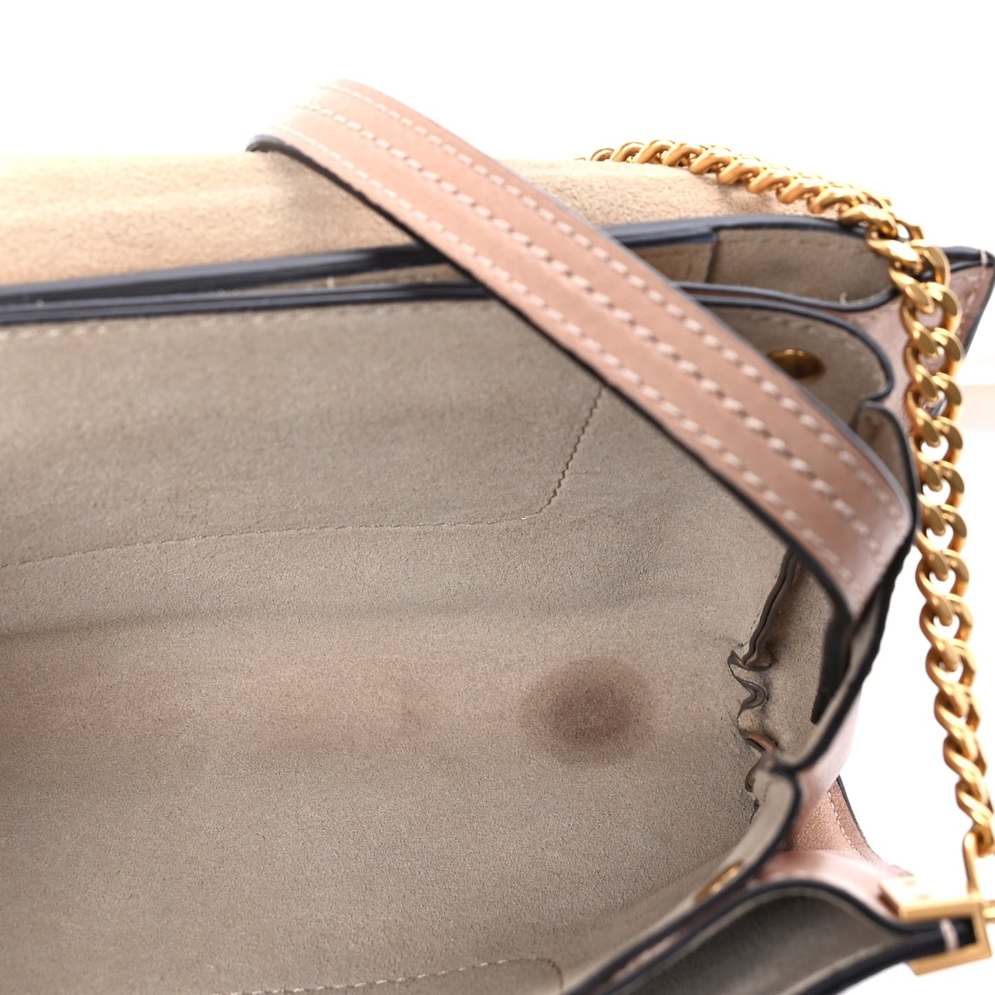 Chloe Goatskin Small Faye Shoulder Bag  Biscotti Beige