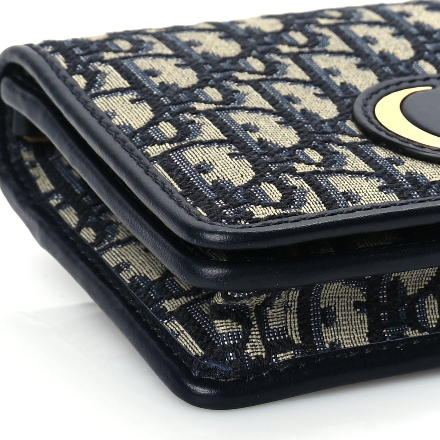 Christian Dior Oblique 30 Montaigne 2-In-1 Pouch Blue