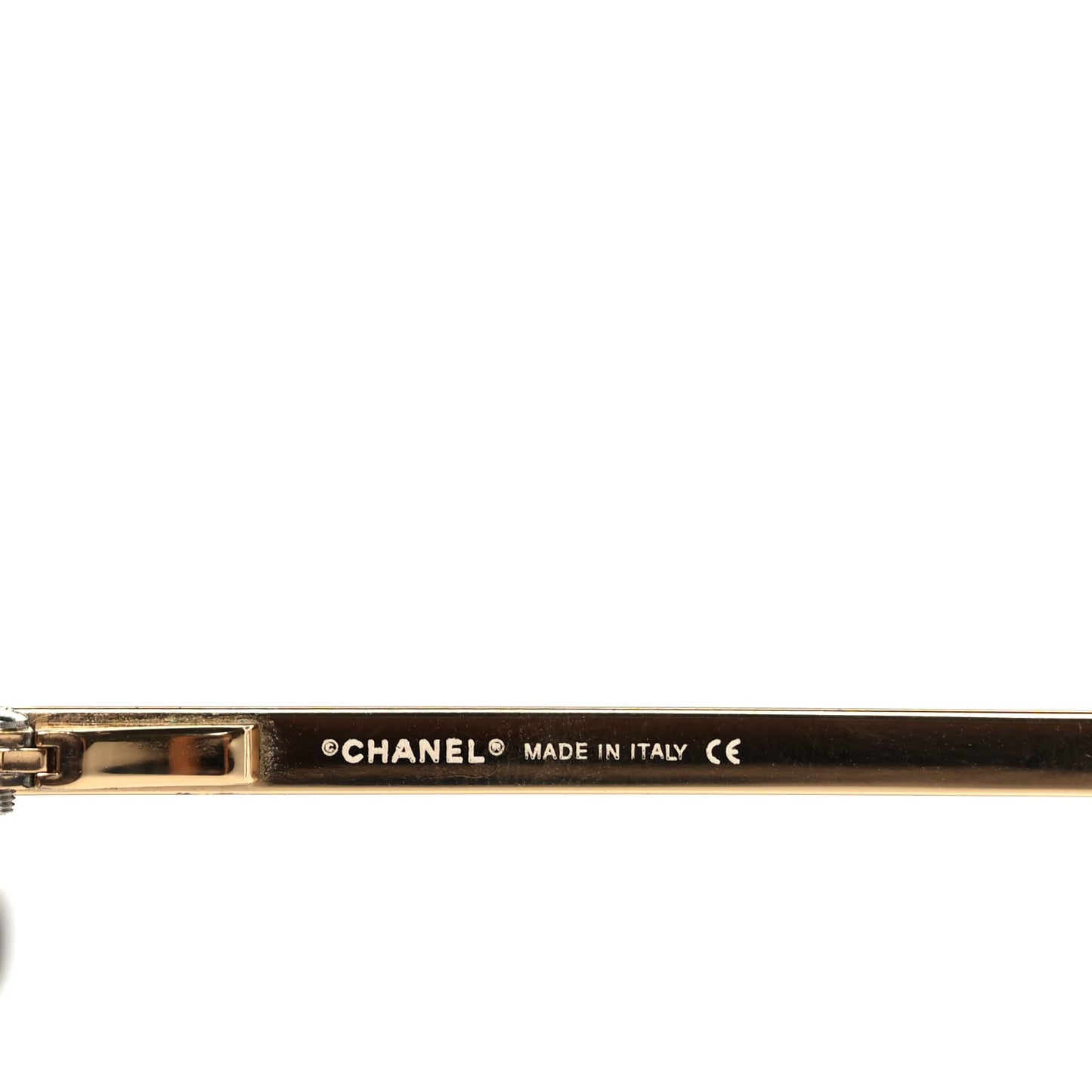 Chanel Crystal CC Logo Sunglasses 4104-B Gold