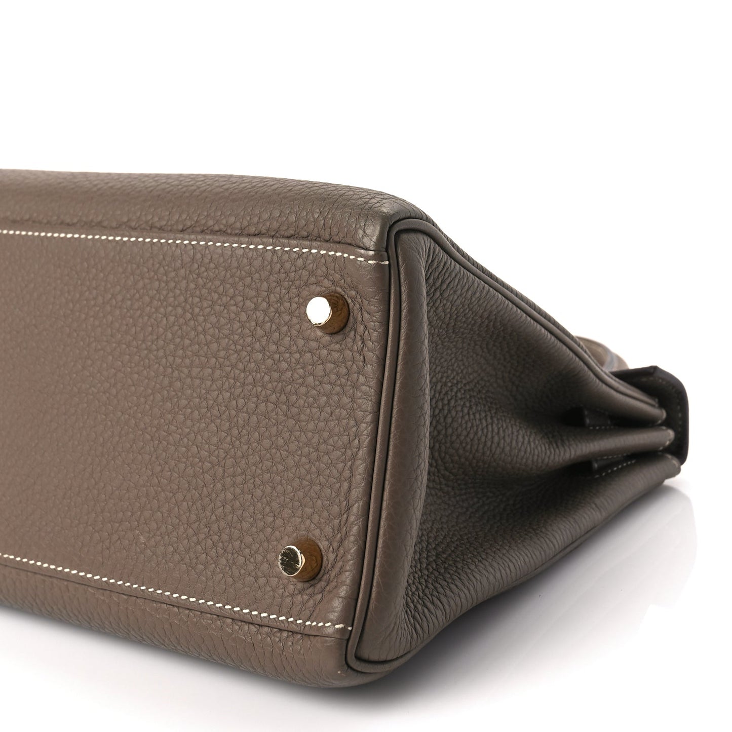 Hermes Taurillon Clemence Kelly Retourne 28 Etoupe